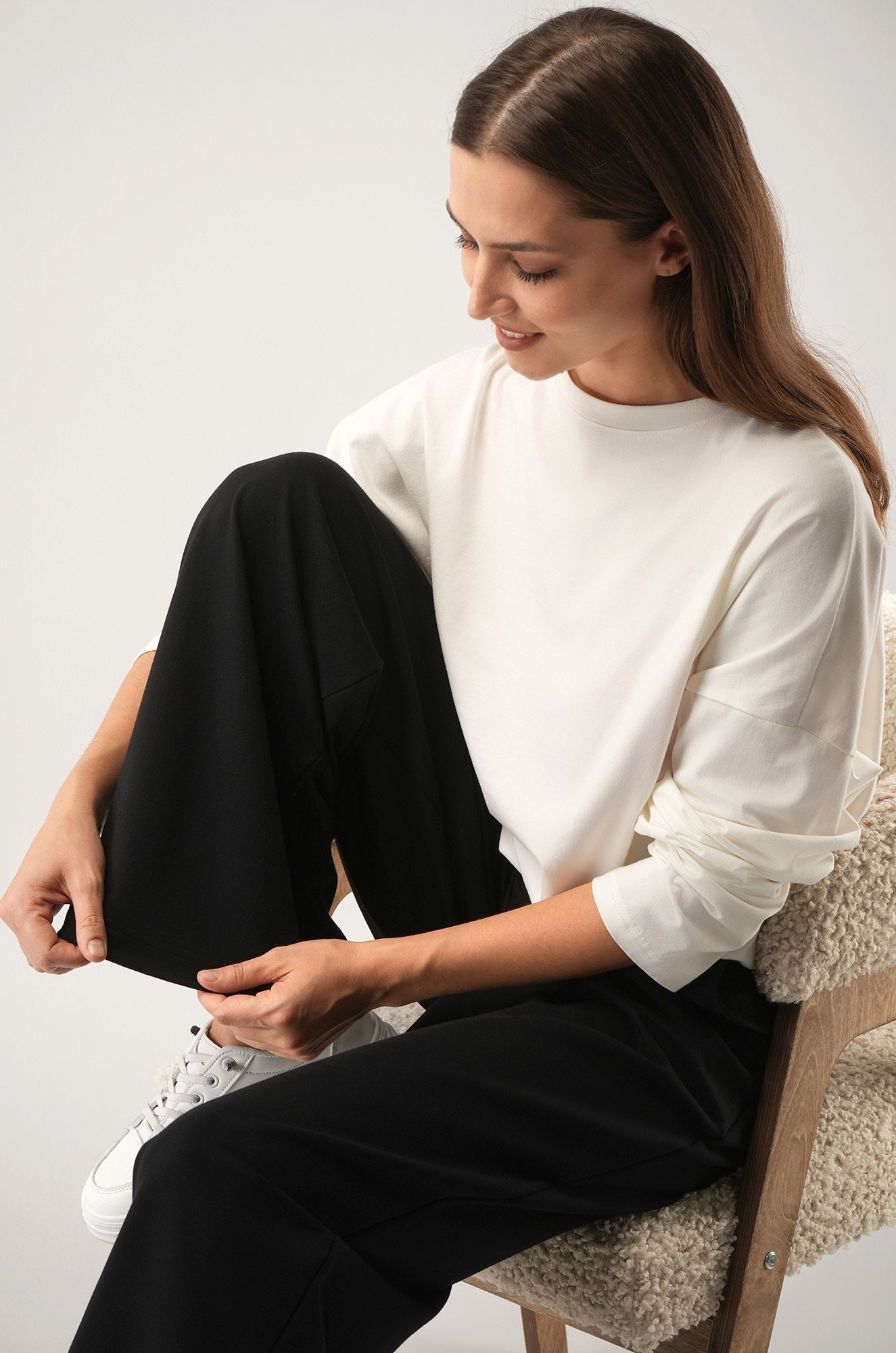 Женские брюки - трансформеры из футера Happyfox