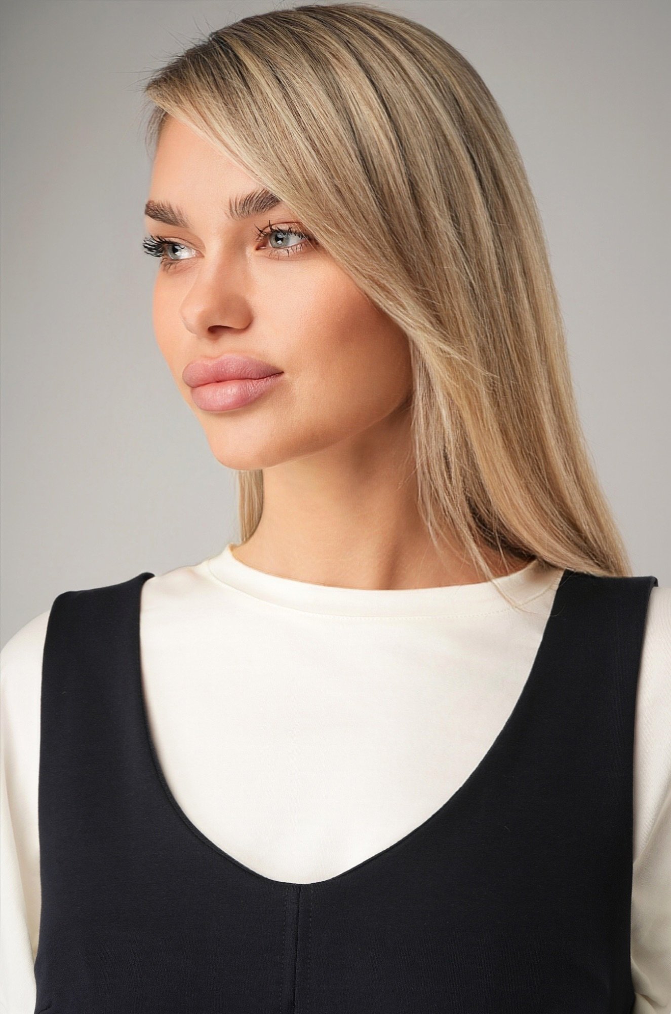 Женское офисное платье - сарафан Happyfox