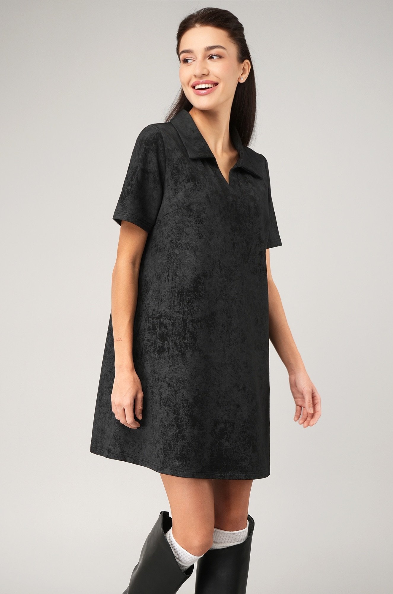 Женское базовое платье - поло Happyfox