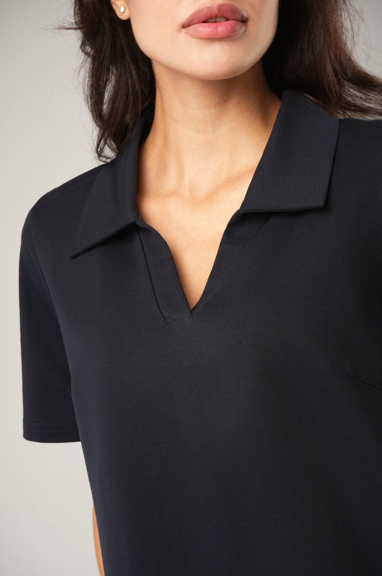 Женское базовое платье - поло Happyfox