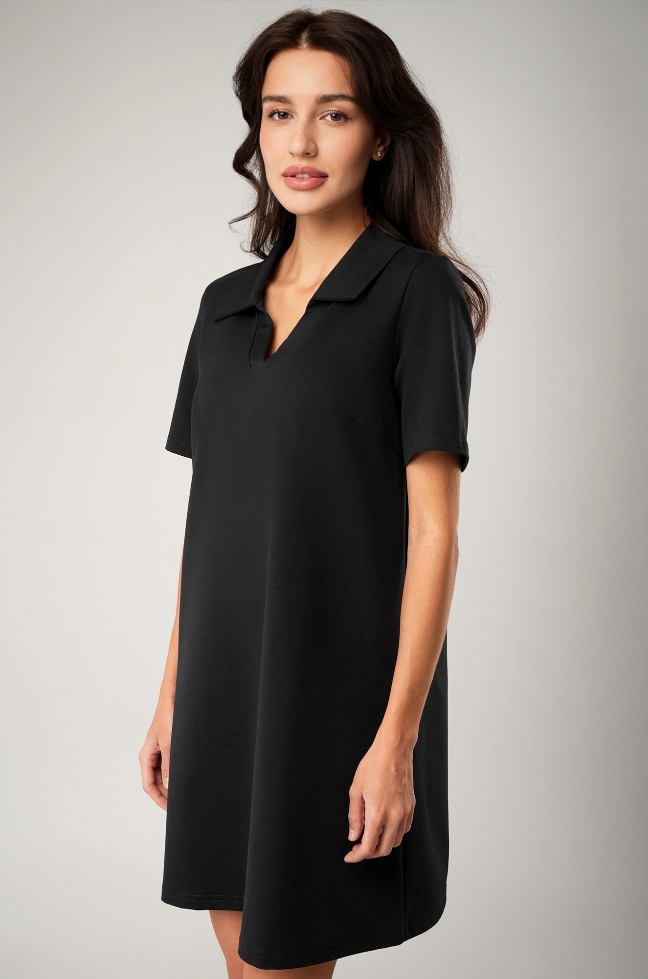 Женское базовое платье - поло Happyfox