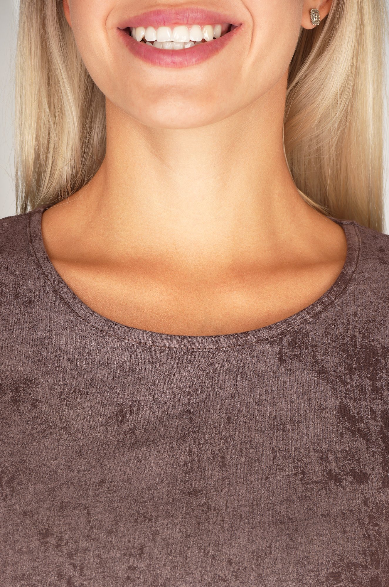 Женская удлиненная футболка с разрезами Happyfox