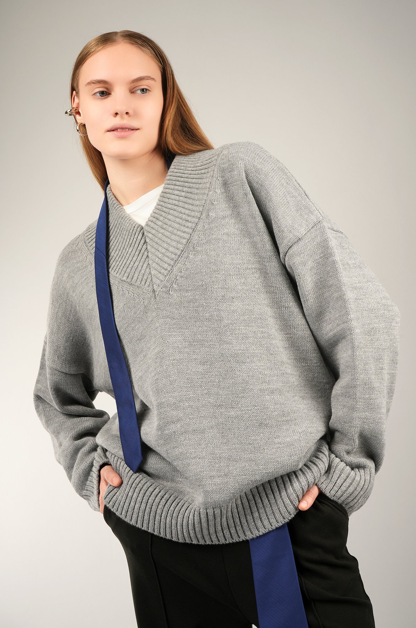 Женский свитер оверсайз Happyfox