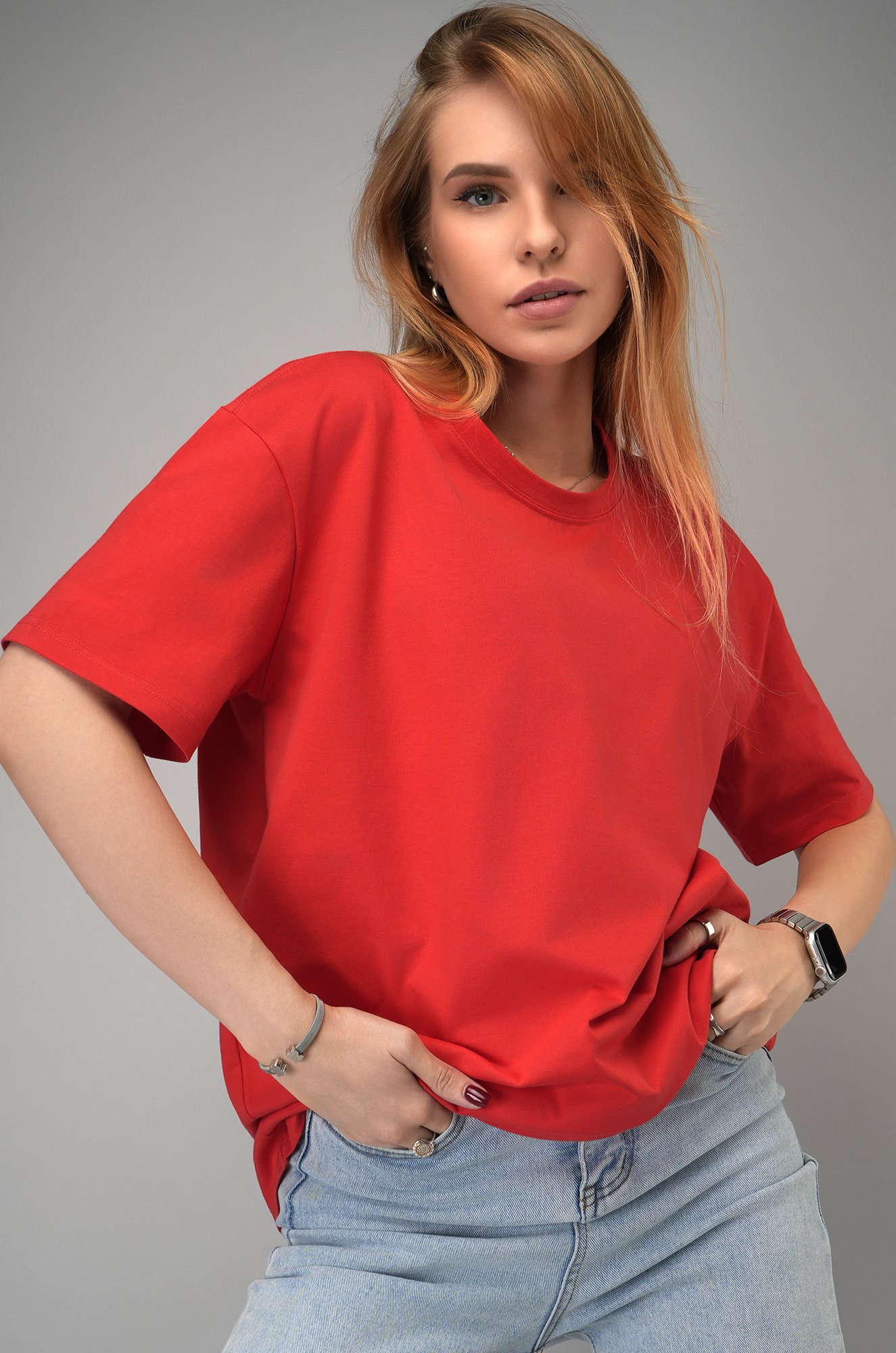 Женская футболка оверсайз Happyfox