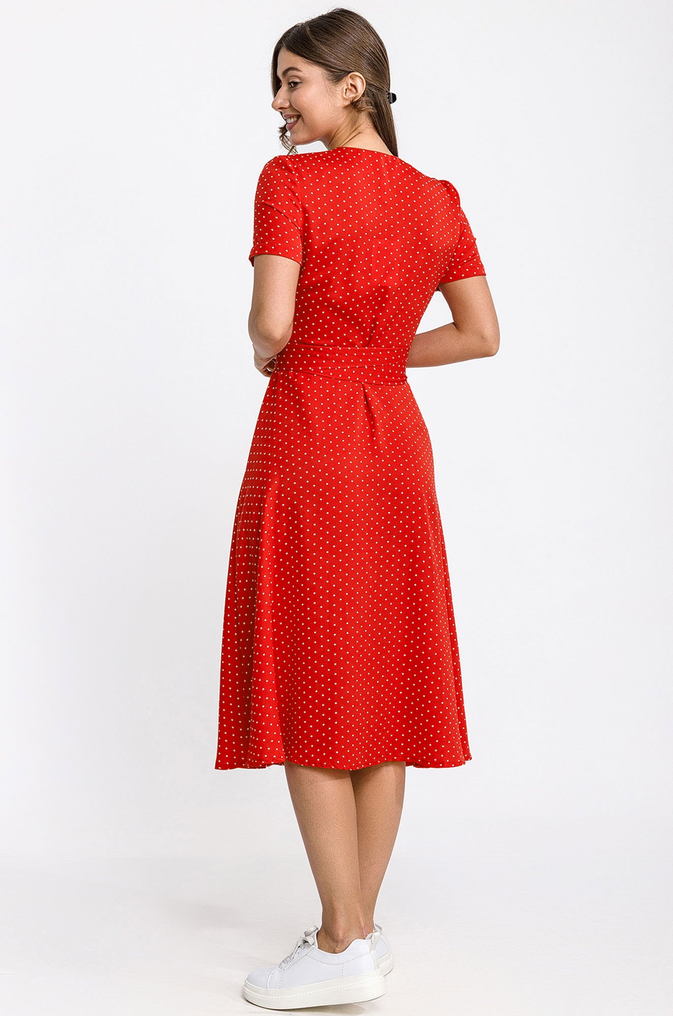 Женское летнее платье Happy Fox 6683861 красный купить оптом в HappyWear.ru