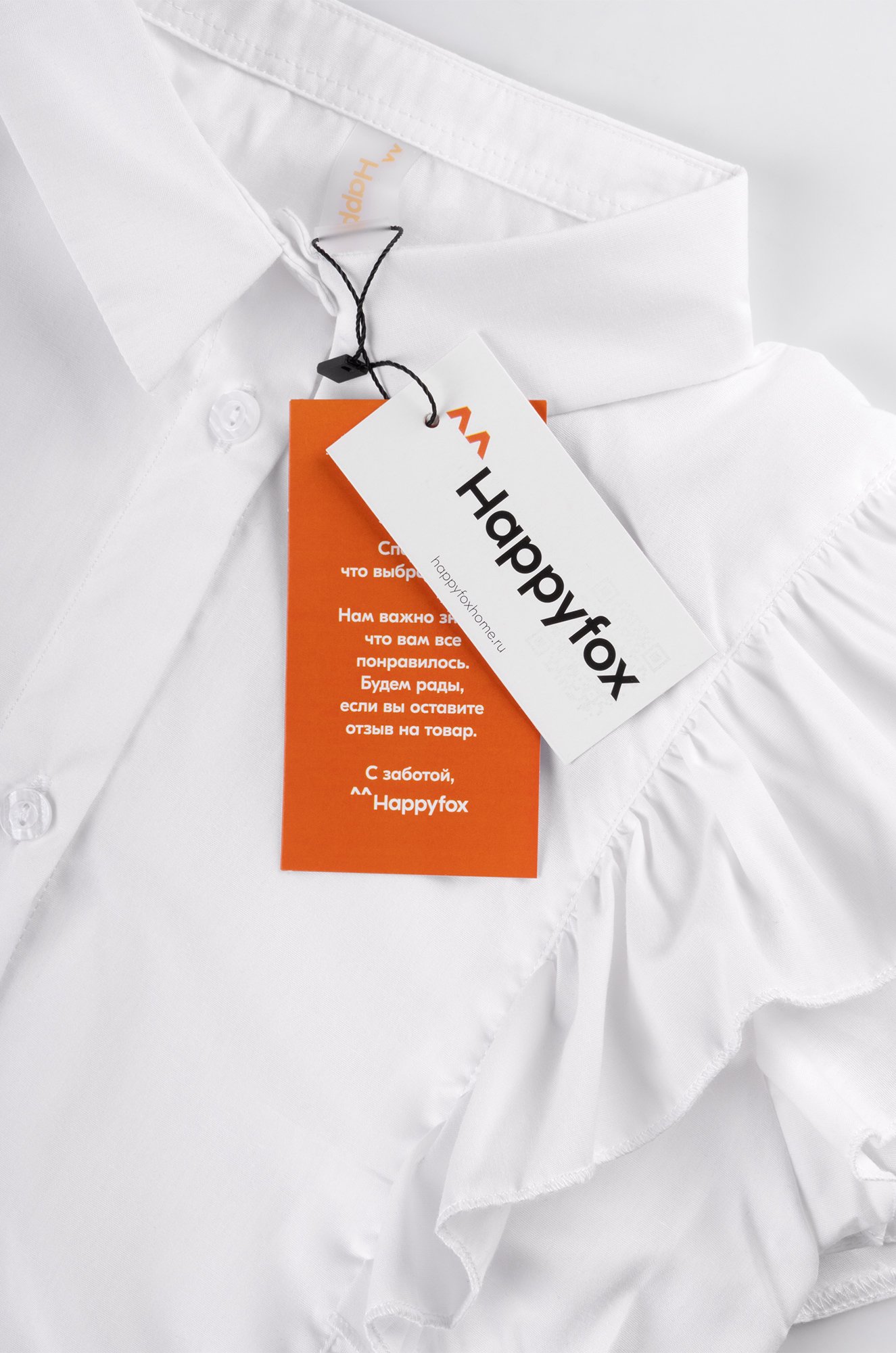 Нарядная блузка для девочки с коротким рукавом Happyfox