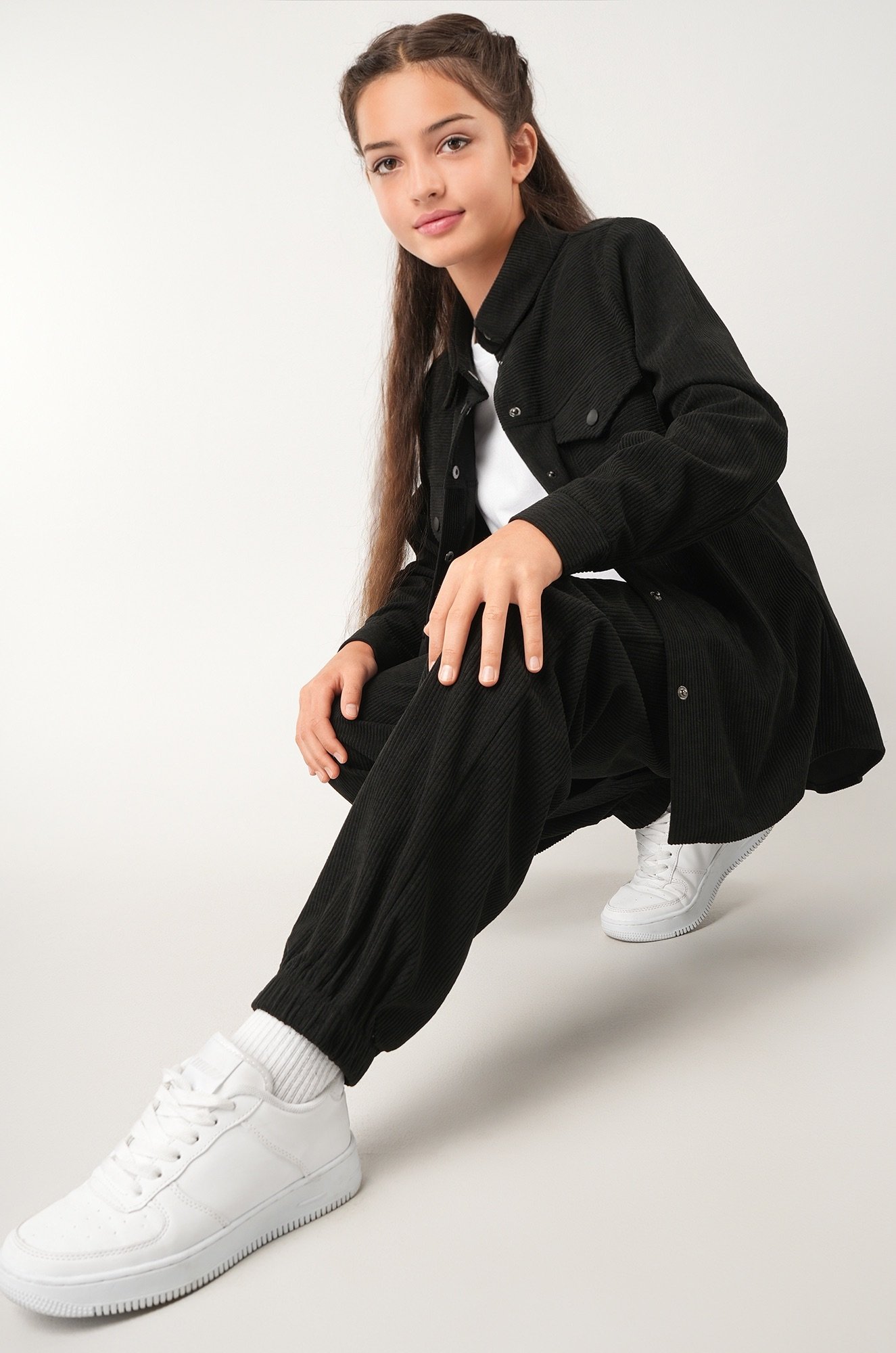 Вельветовый костюм для девочки Happyfox