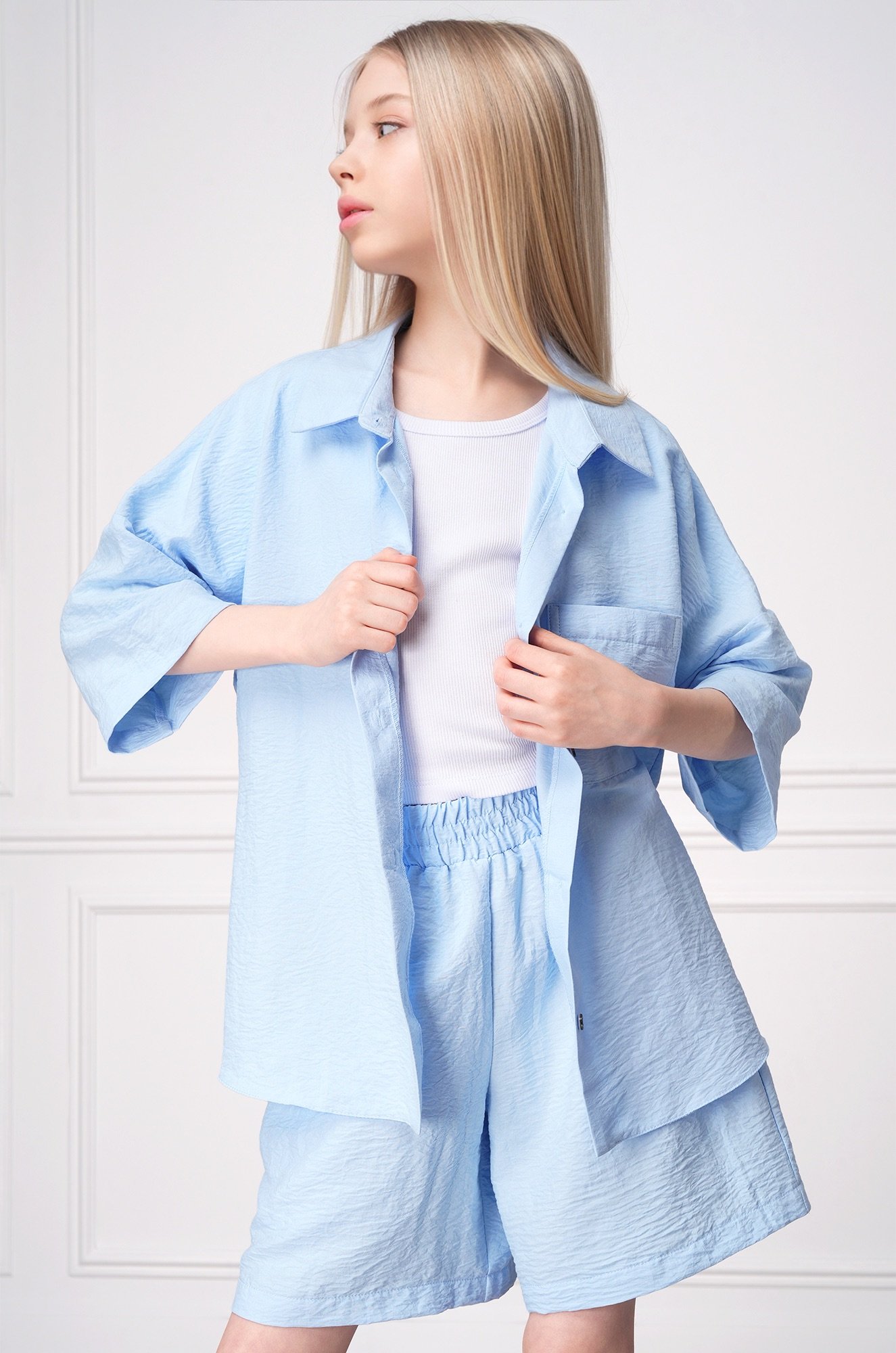 Летний костюм для девочки с шортами Happyfox