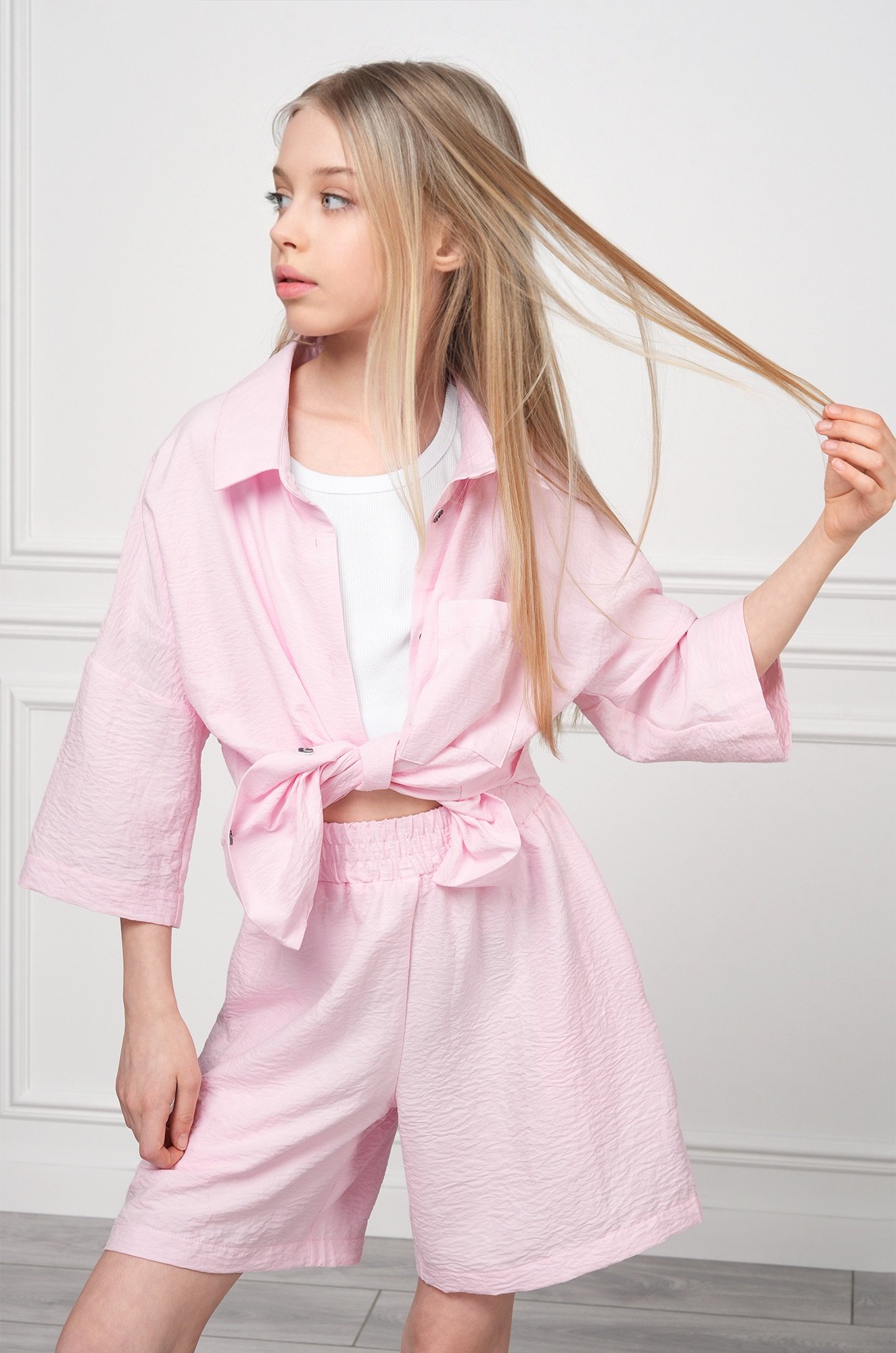 Летний костюм для девочки с шортами Happyfox