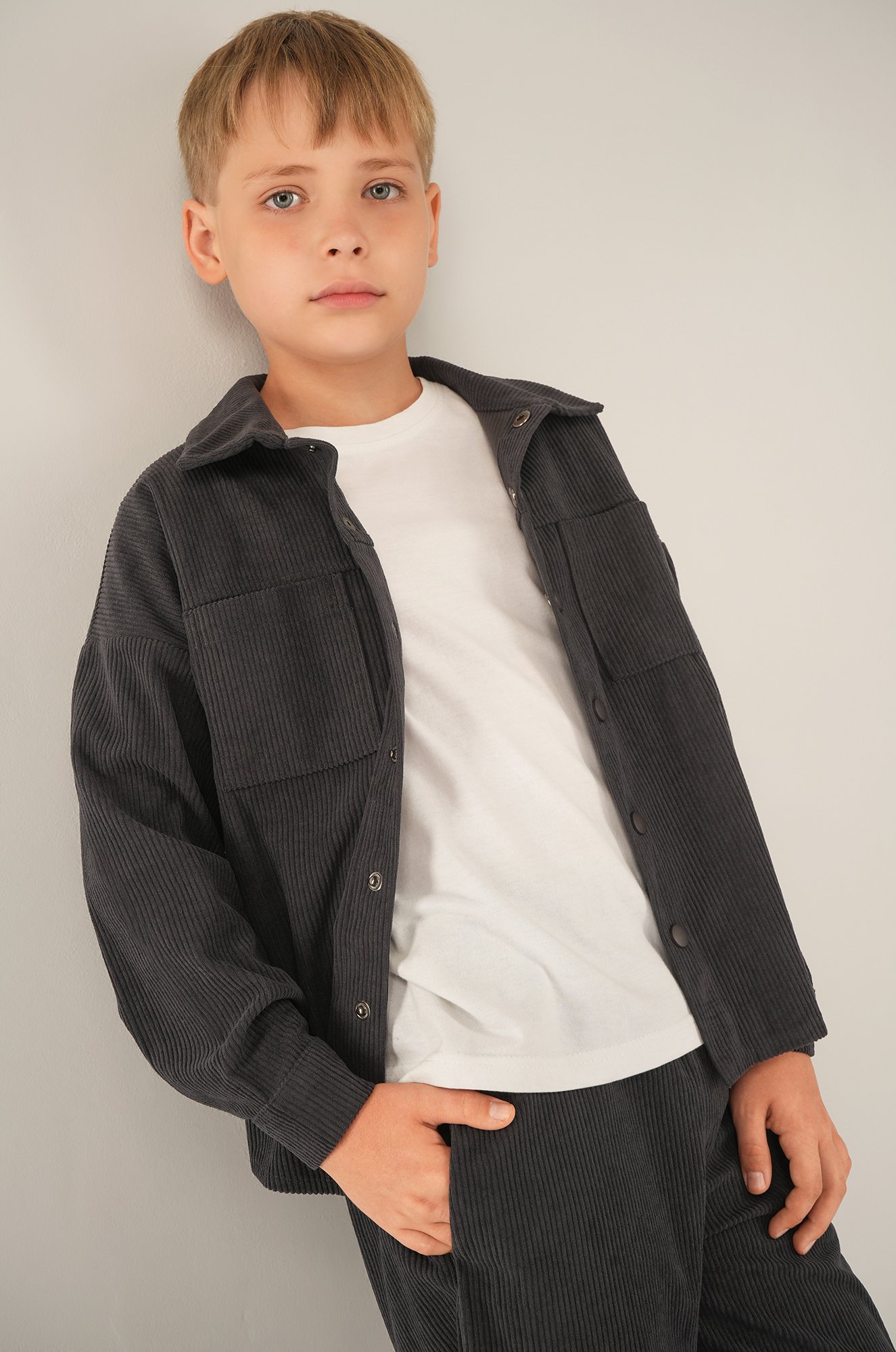 Вельветовый костюм для мальчика Happyfox