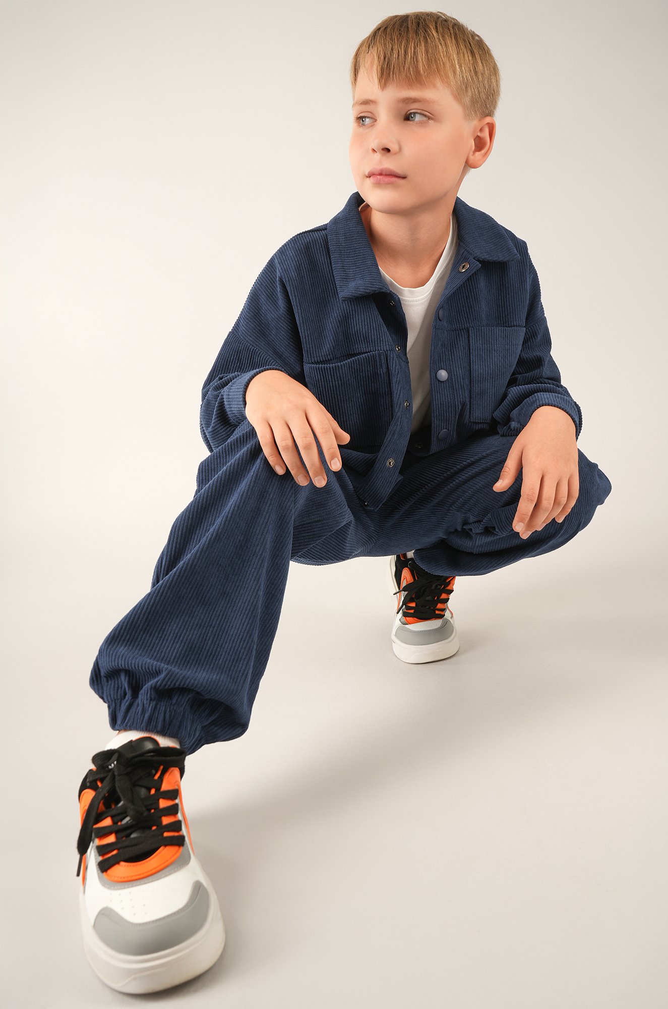 Вельветовый костюм для мальчика Happyfox