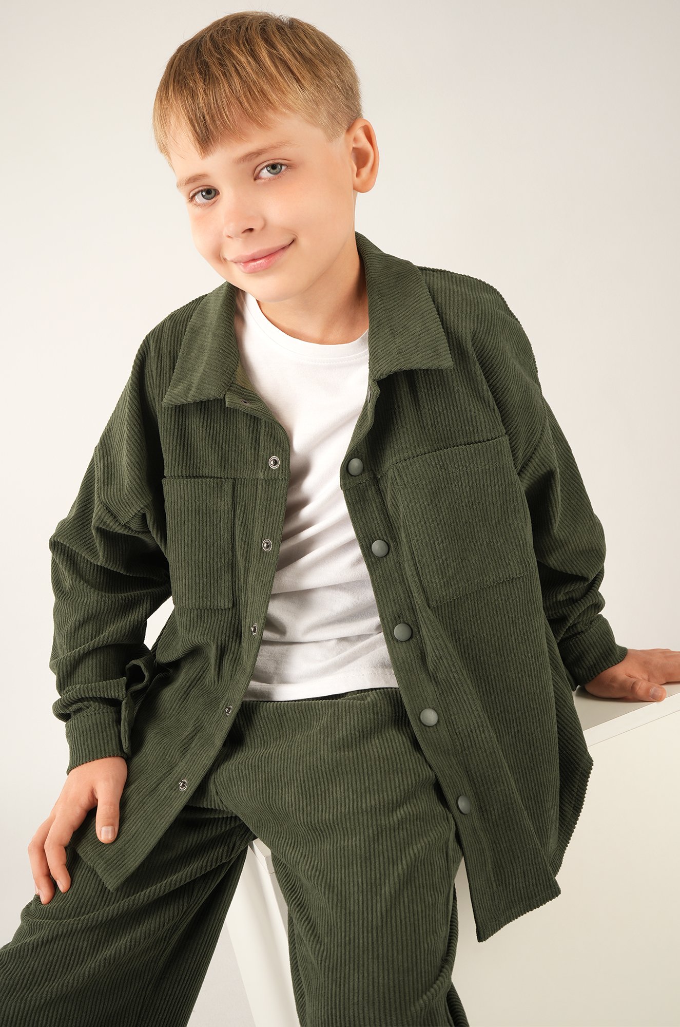 Вельветовый костюм для мальчика Happyfox