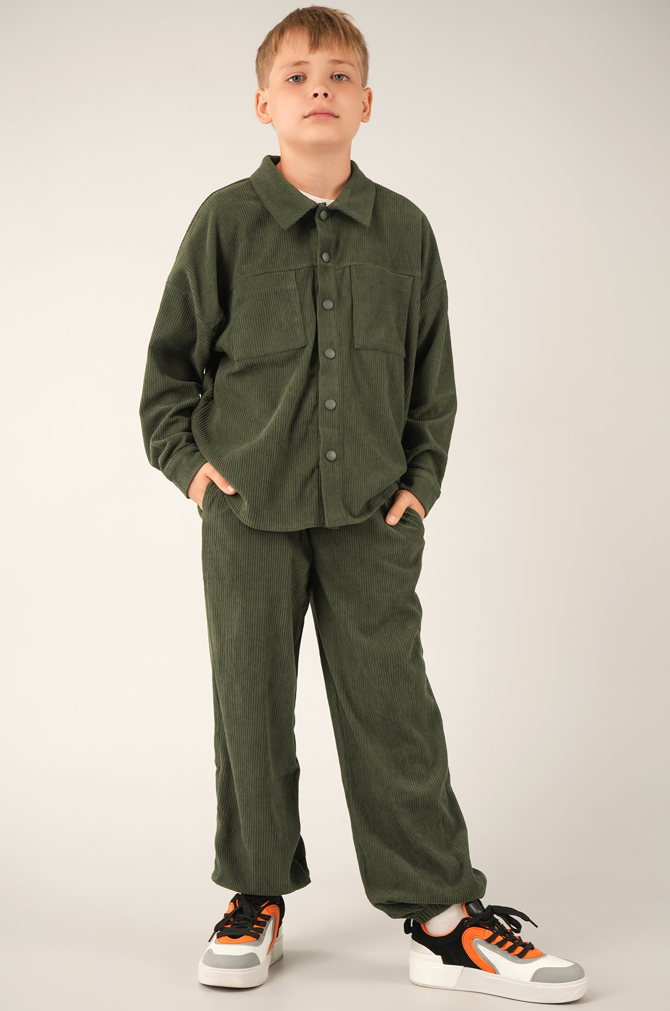 Вельветовый костюм для мальчика Happyfox