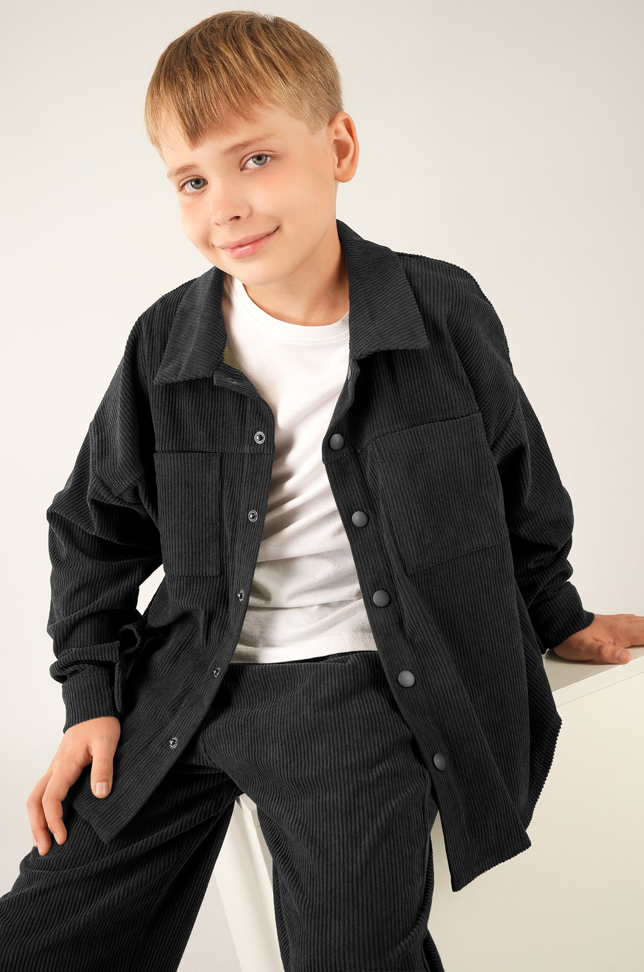 Вельветовый костюм для мальчика Happyfox