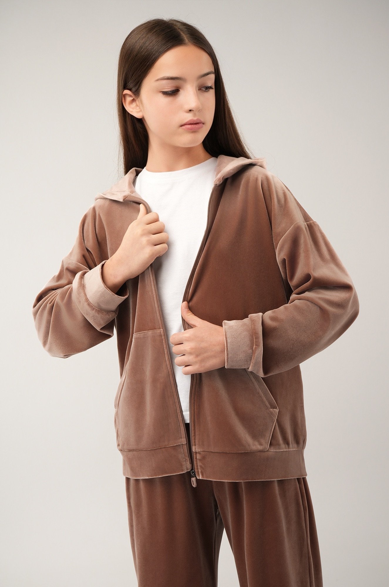 Велюровый костюм для девочки Happyfox