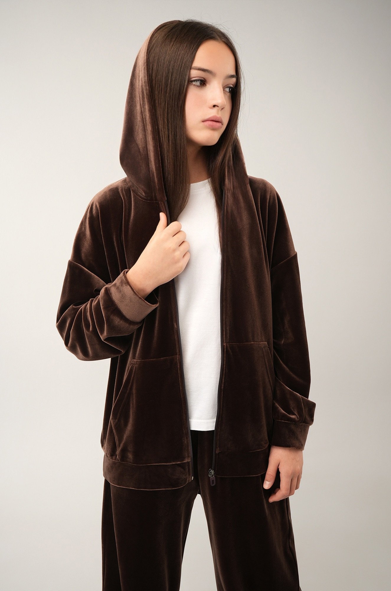 Велюровый костюм для девочки Happyfox