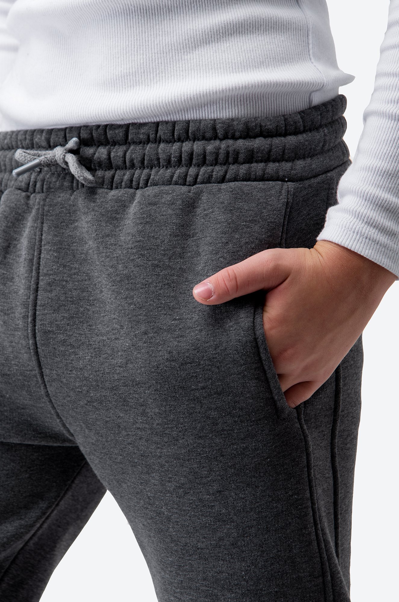 Детские брюки-джоггеры из футера с начесом Happyfox