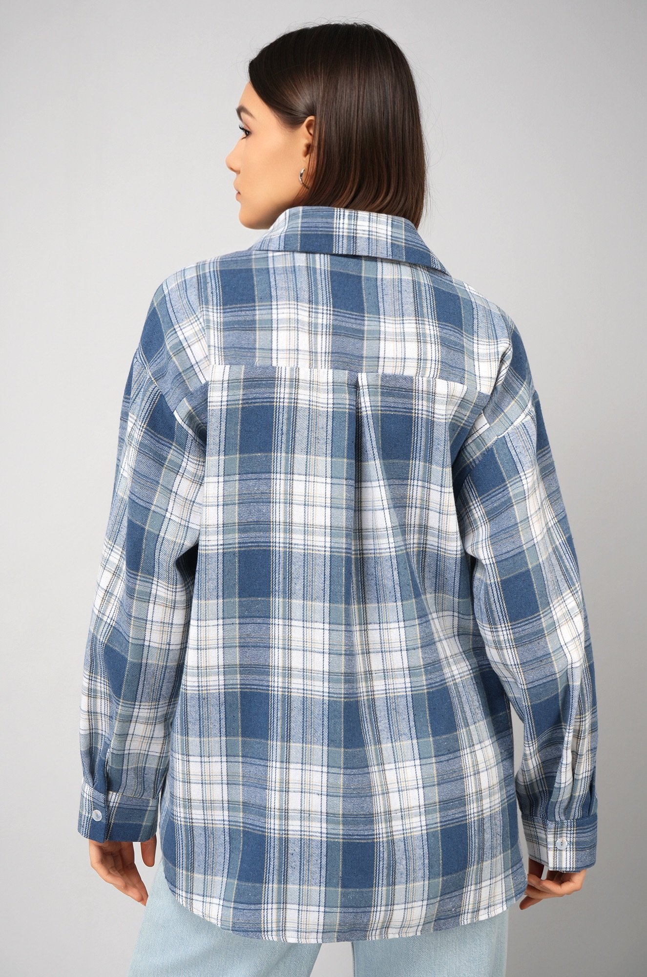 Рубашка женская в клетку Happyfox