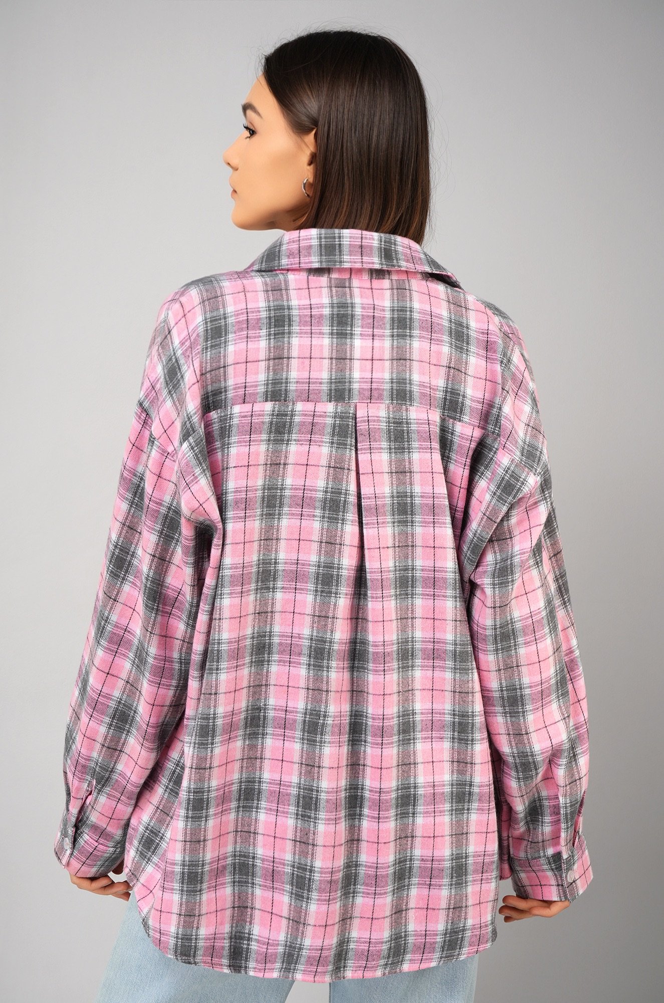 Рубашка женская в клетку Happyfox