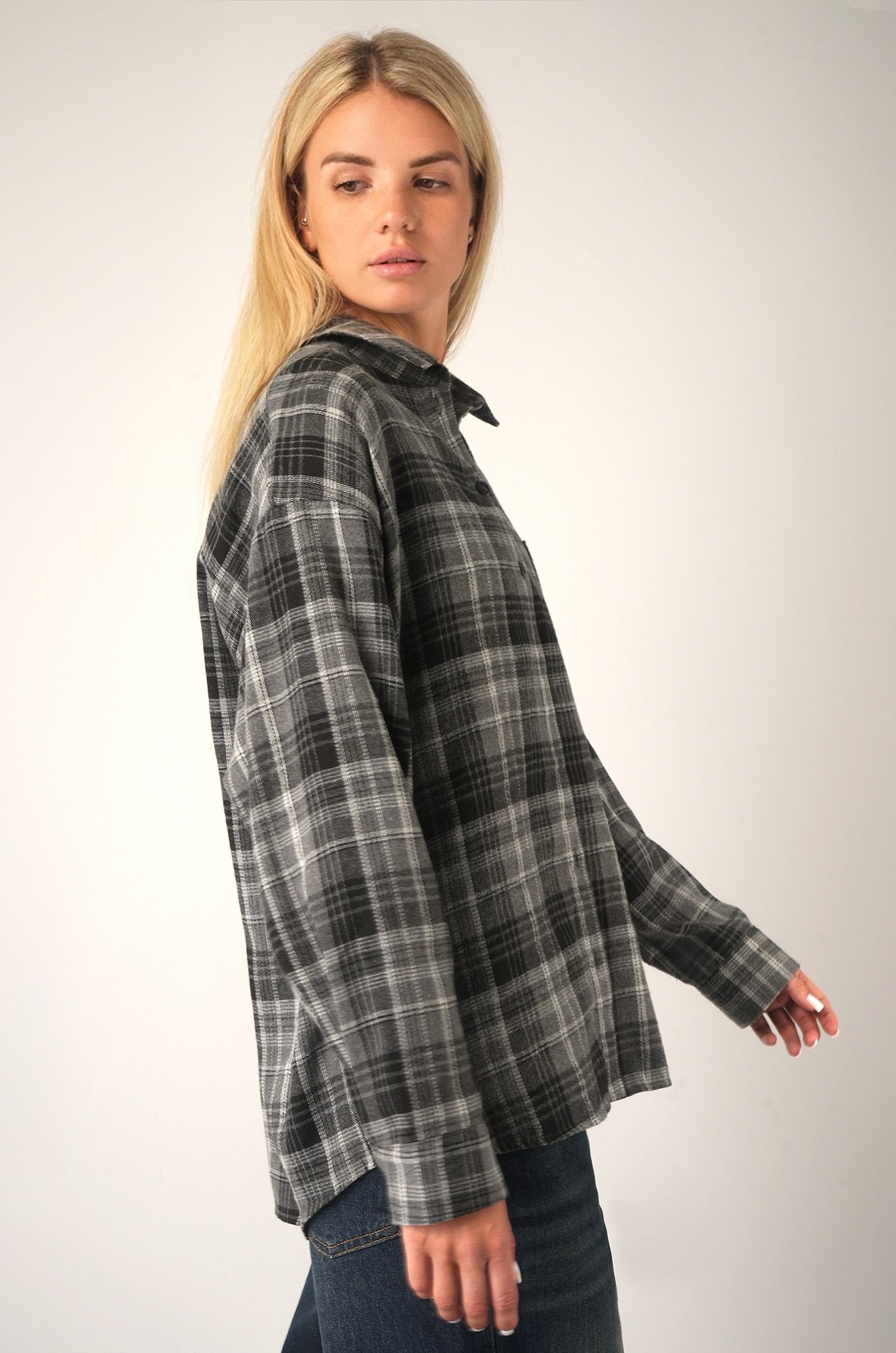 Рубашка женская в клетку Happyfox