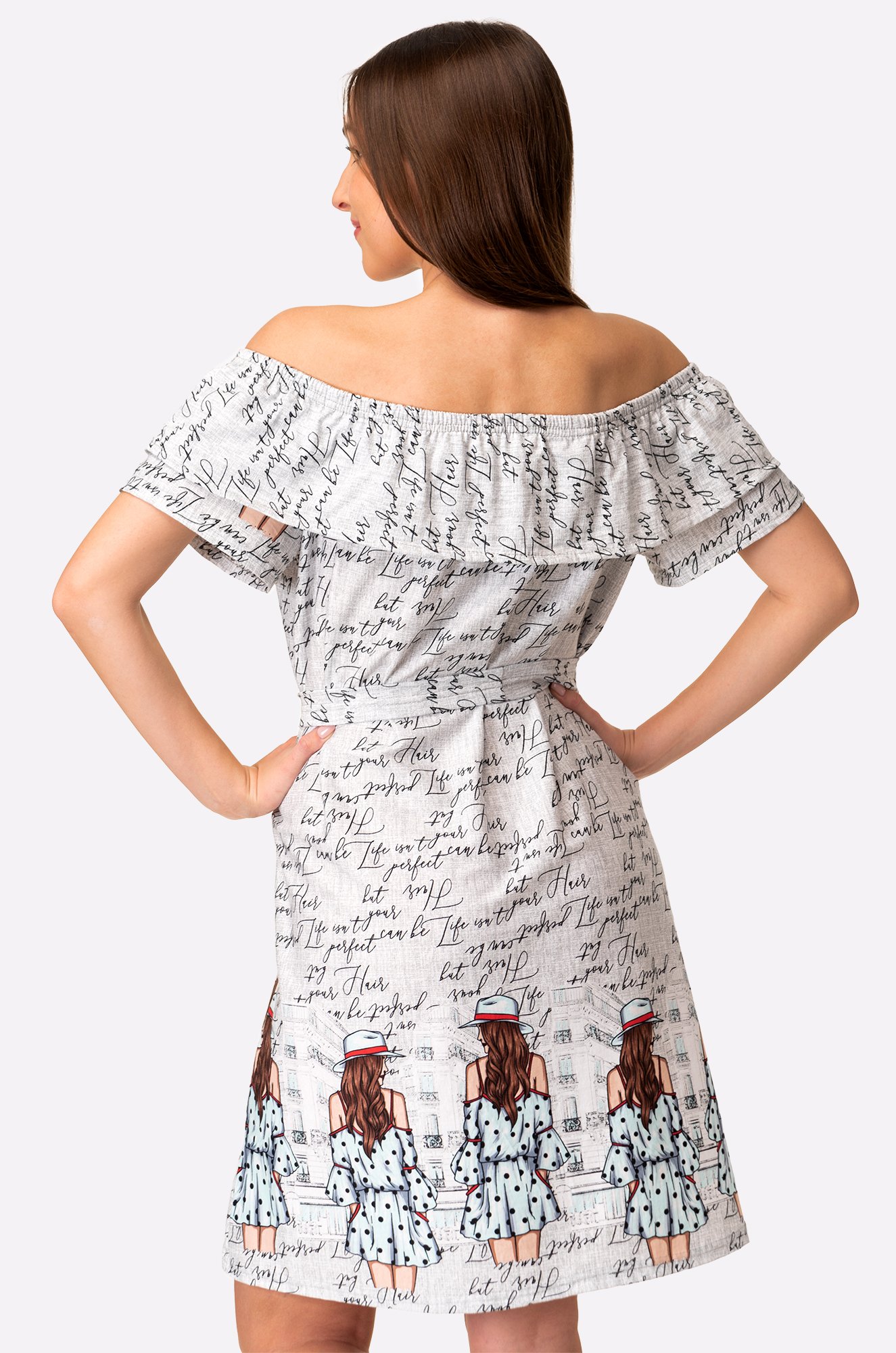 Женское хлопковое летнее платье Happyfox