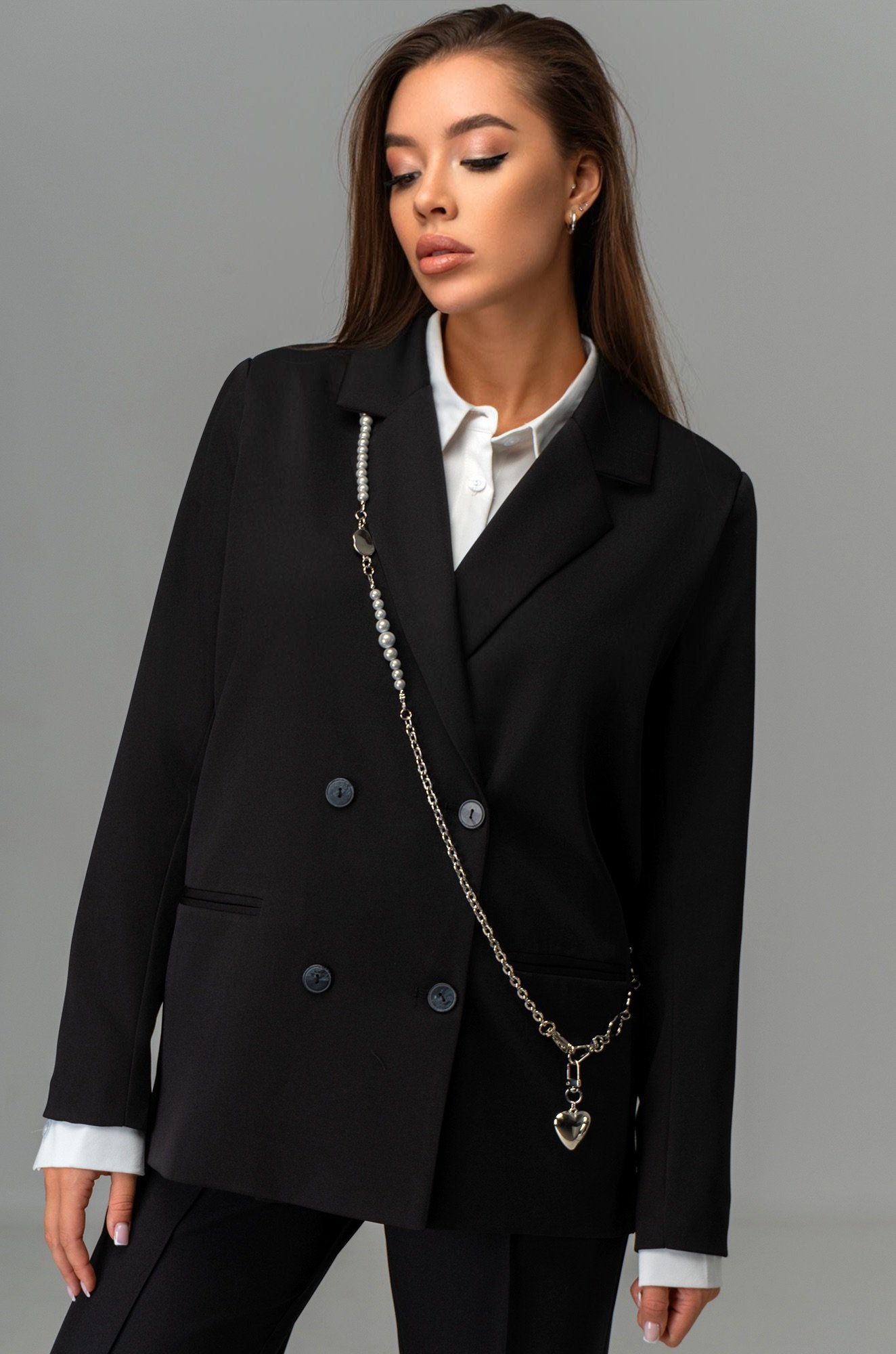 
Женский двубортный пиджак Happyfox