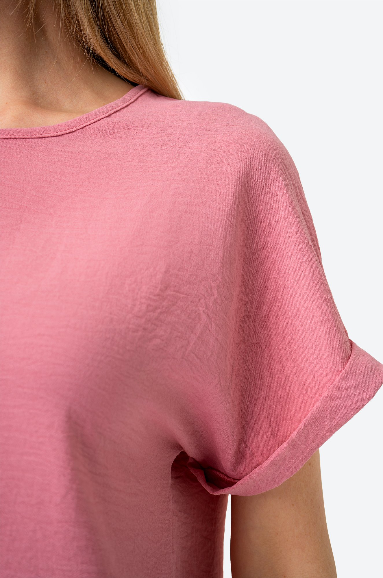 Женская летняя блузка из ткани-жатка Happy Fox