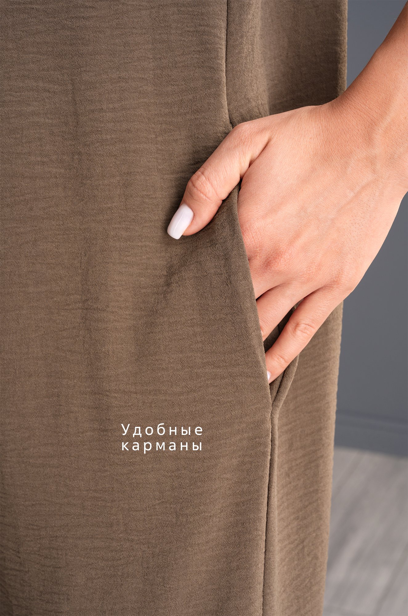 Женское платье-рубашка из ткани-жатка Happyfox