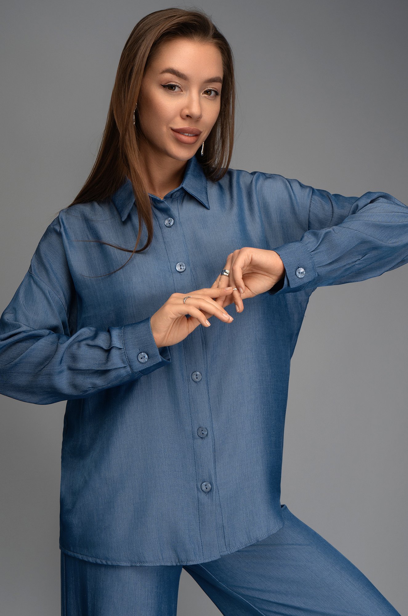 Женский брючный костюм с рубашкой Happyfox