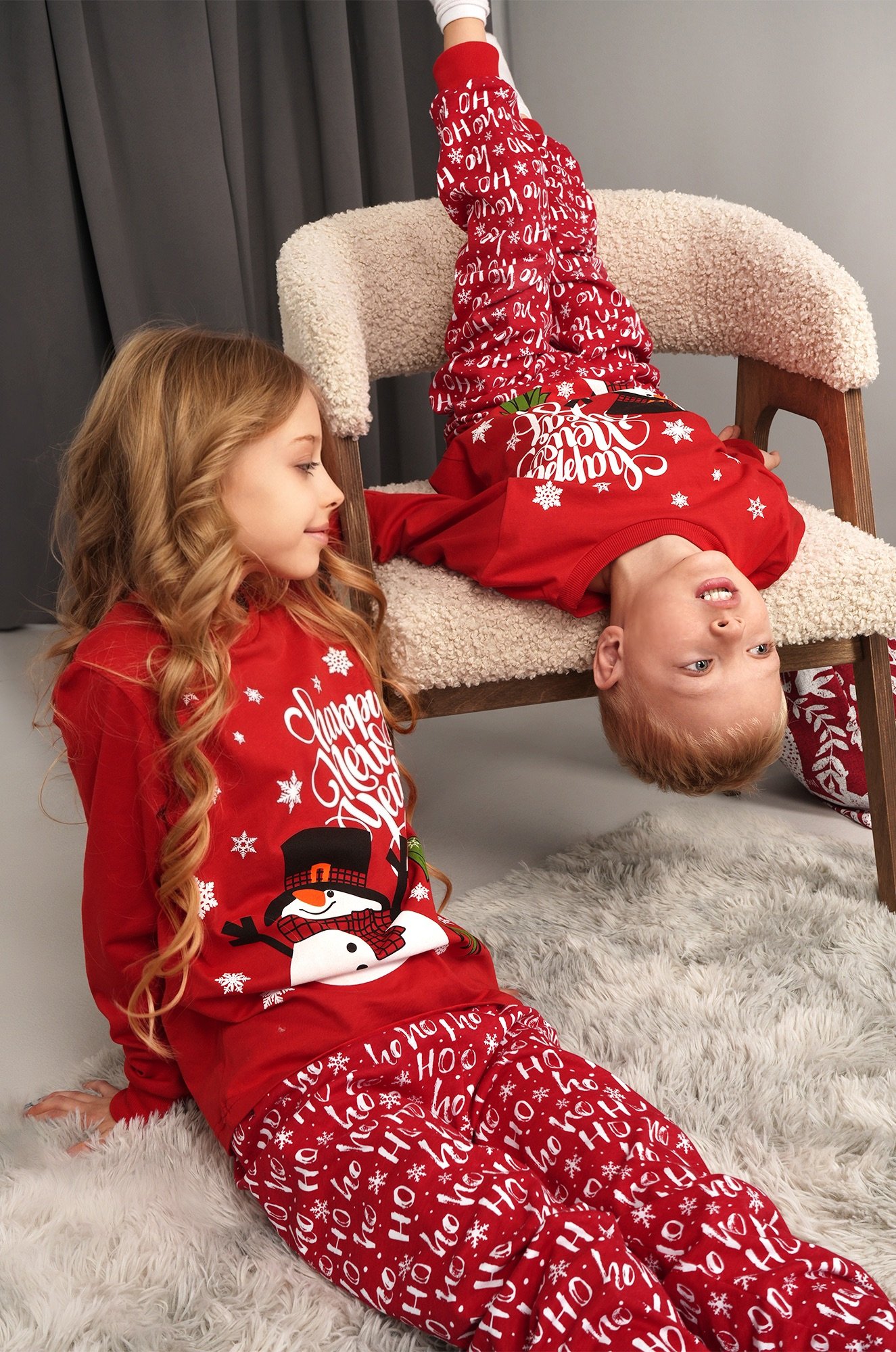 Детская новогодняя пижама Happyfox