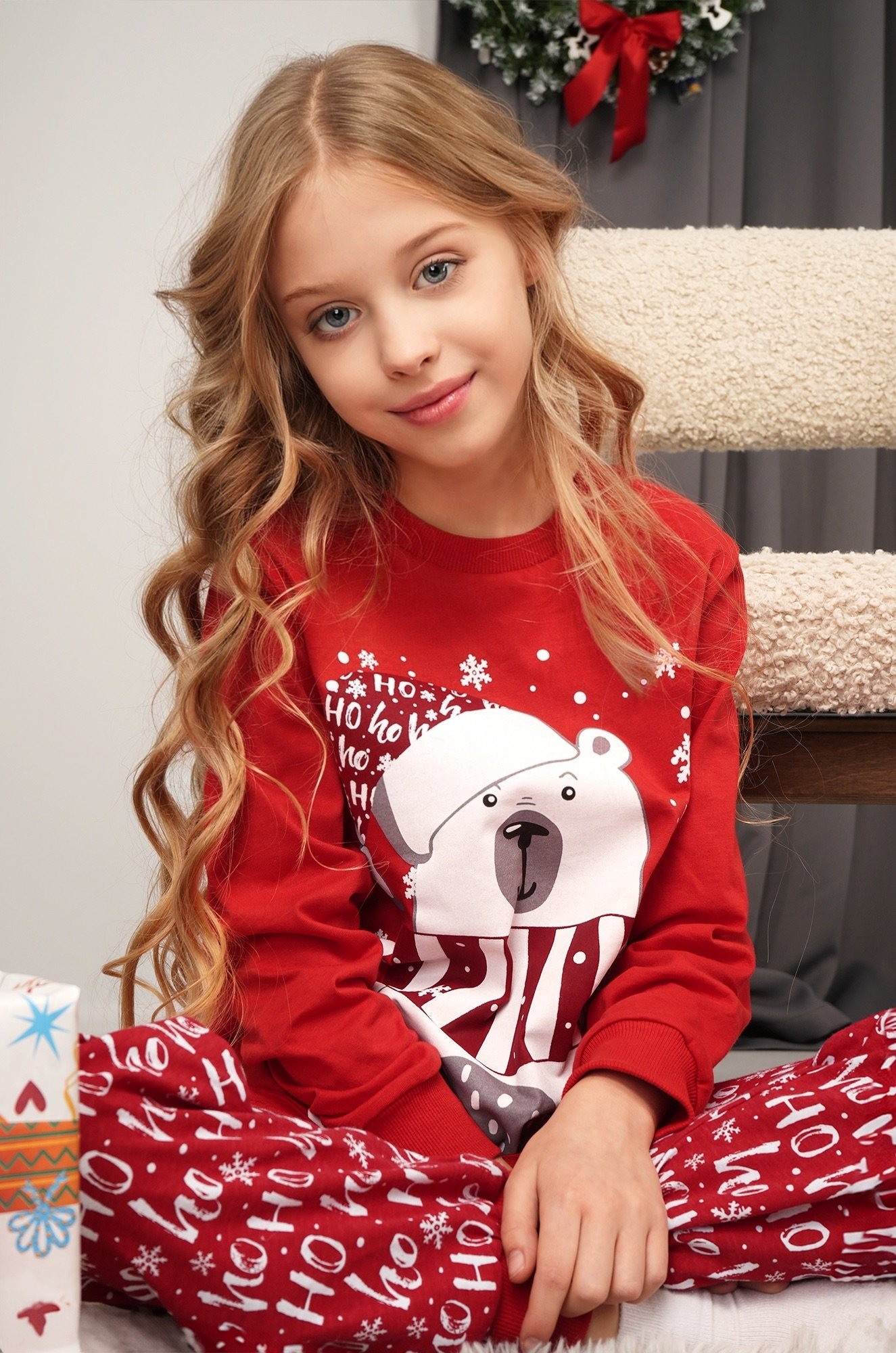 Детская новогодняя пижама Happyfox