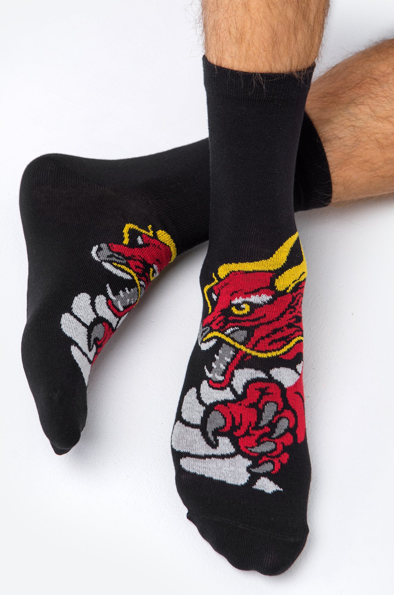 Мужские носки с принтом дракон Happyfox