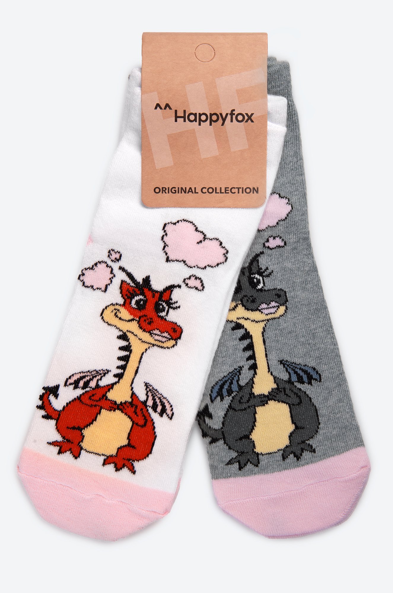 Женские носки c принтом дракон 2 пары Happy Fox