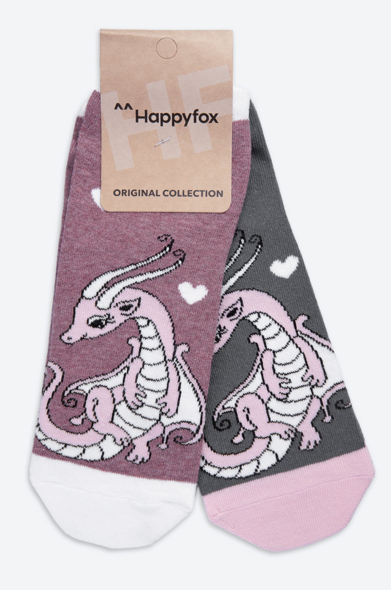 Женские носки c принтом дракон 2 пары Happy Fox