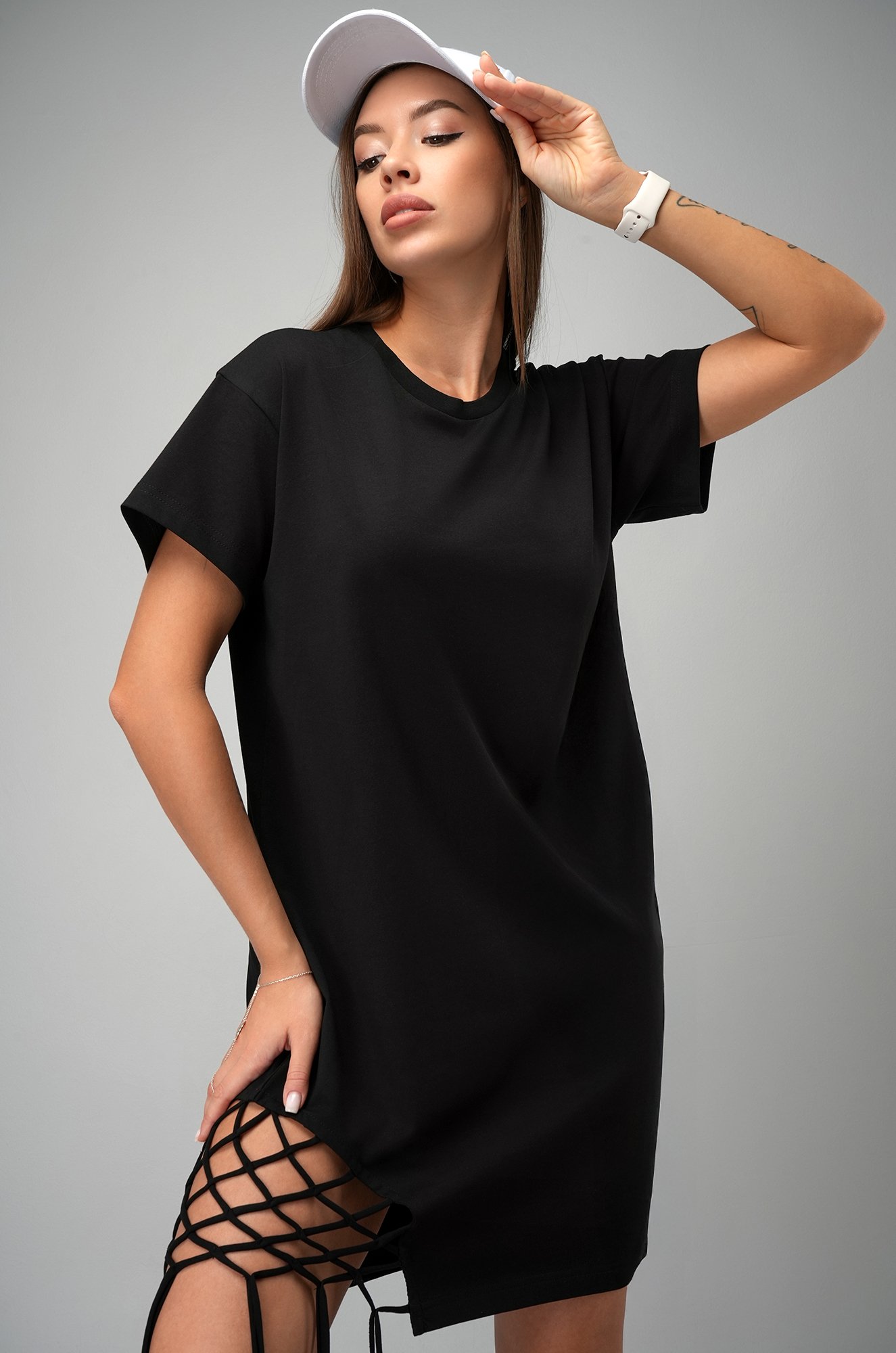 Женское трикотажное платье с бахромой Happyfox