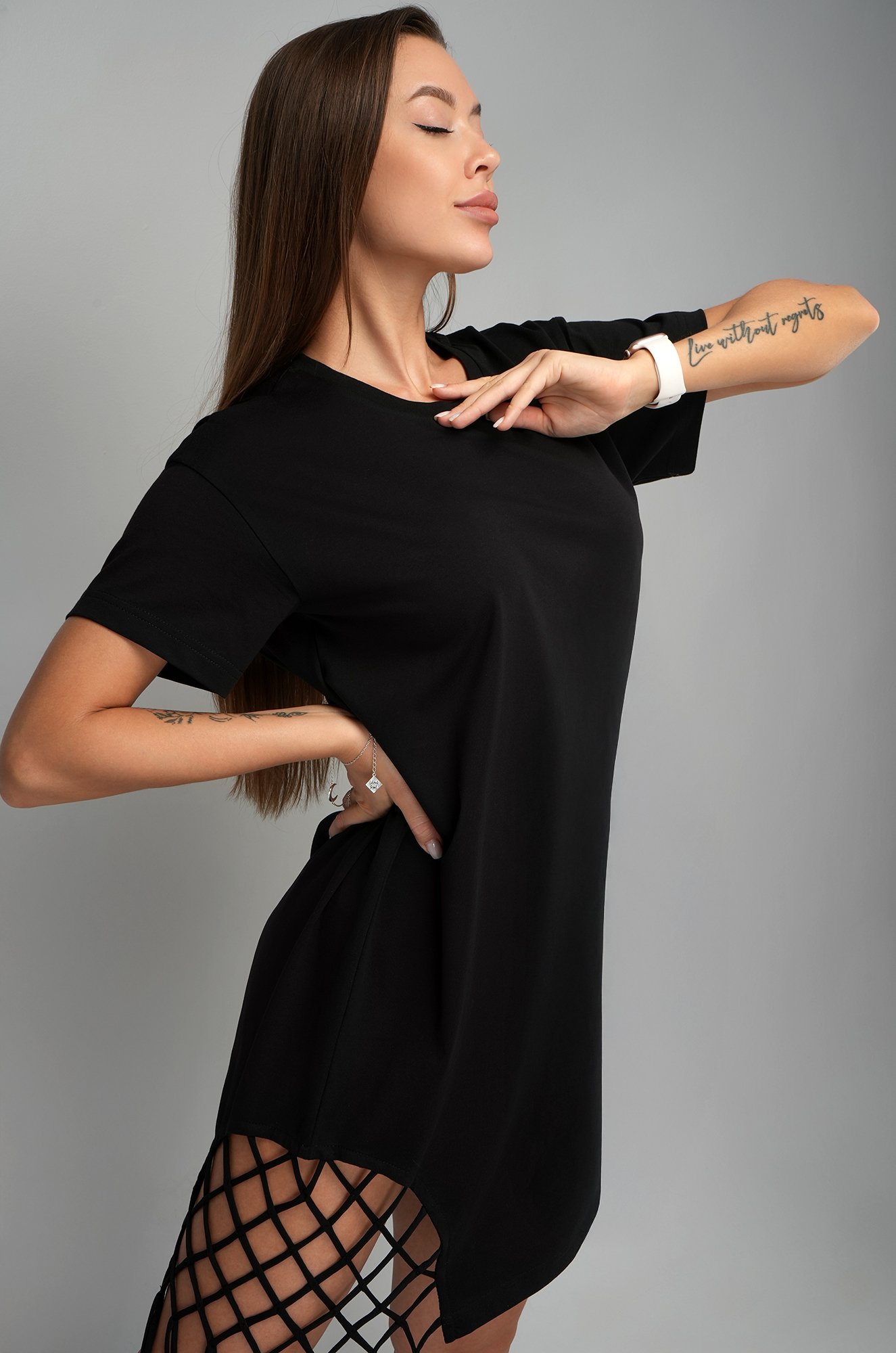 Женское трикотажное платье с бахромой Happyfox