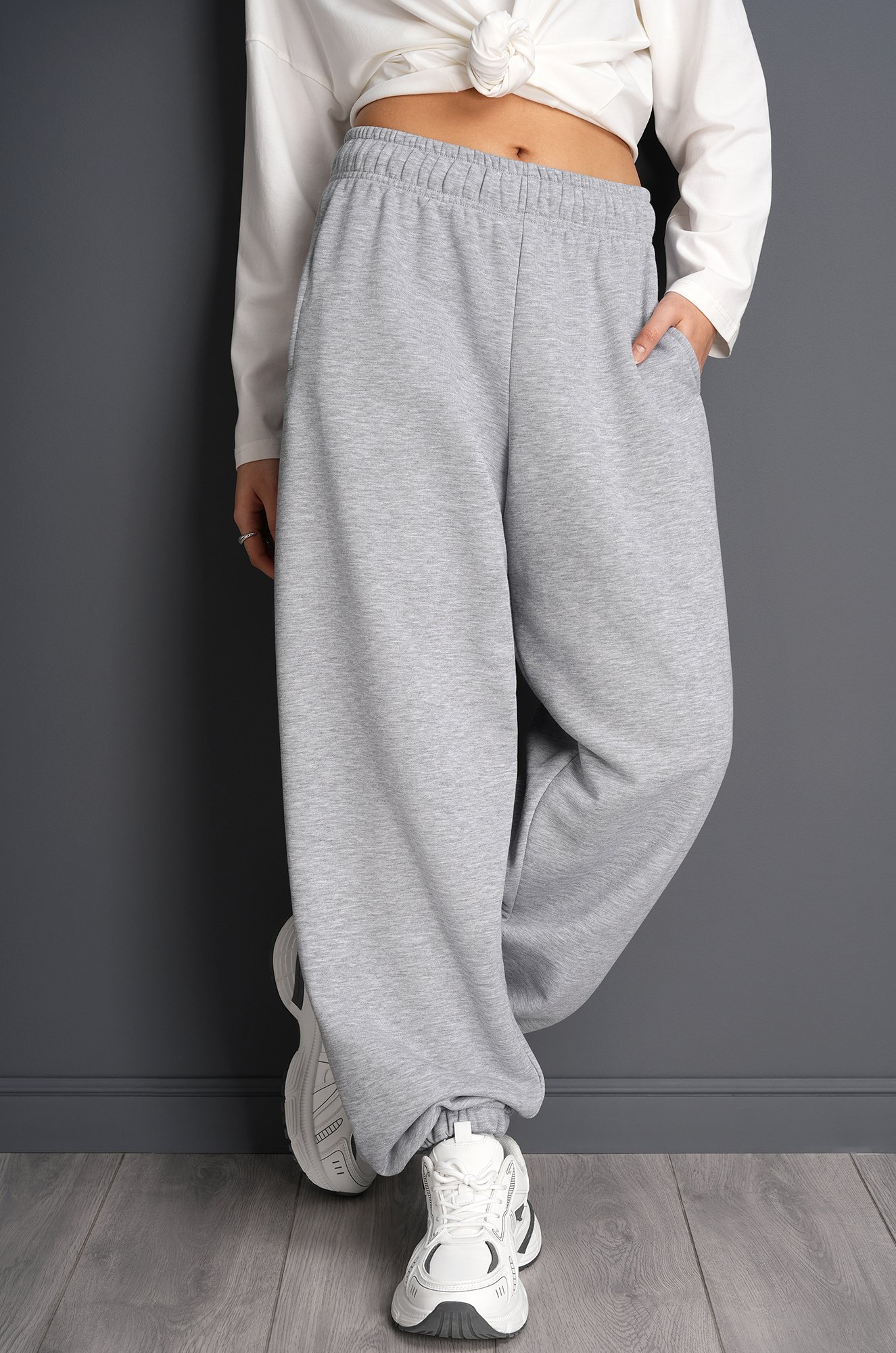 Женские брюки из футера Happyfox