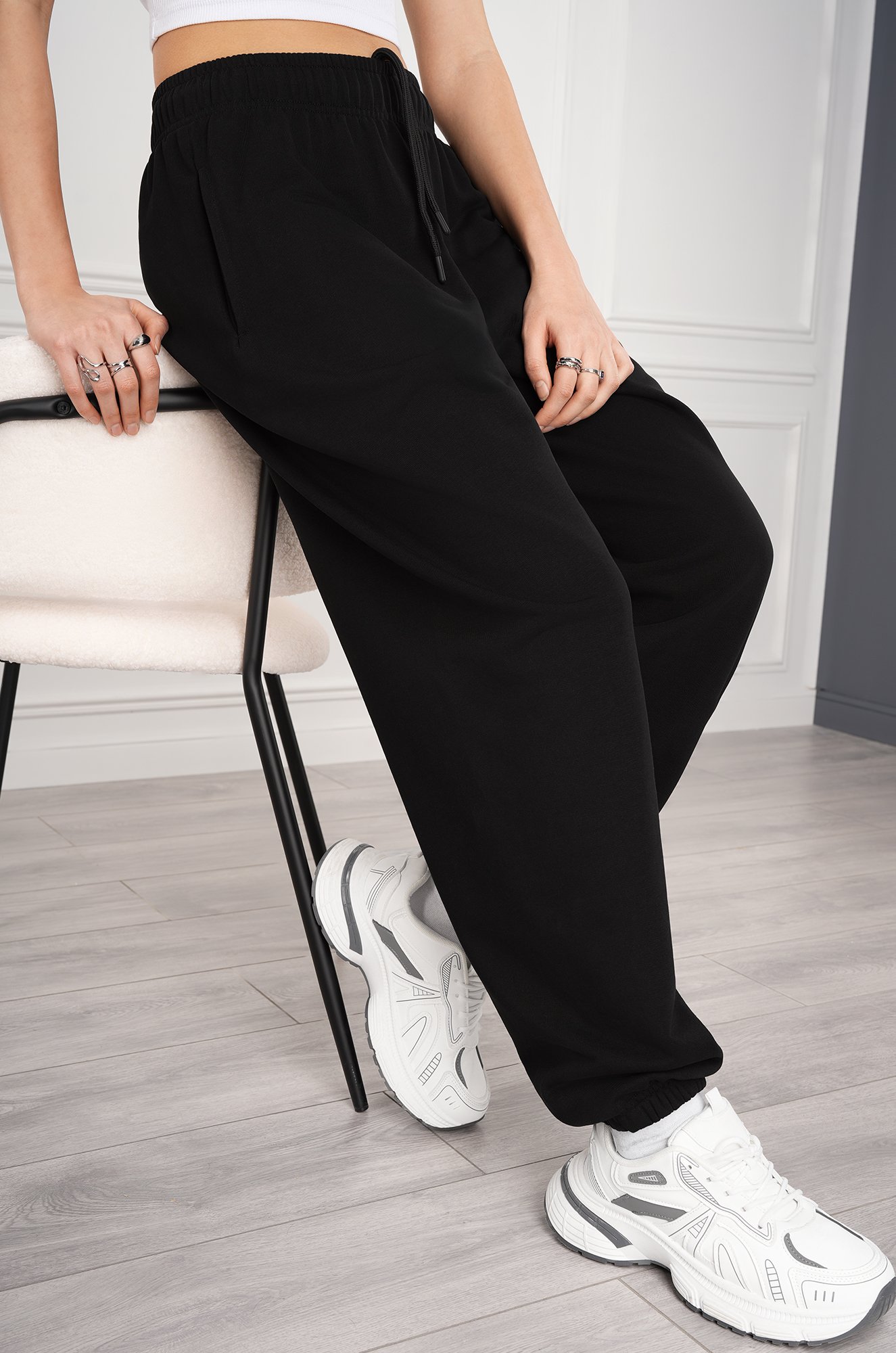 Женские брюки из футера Happyfox