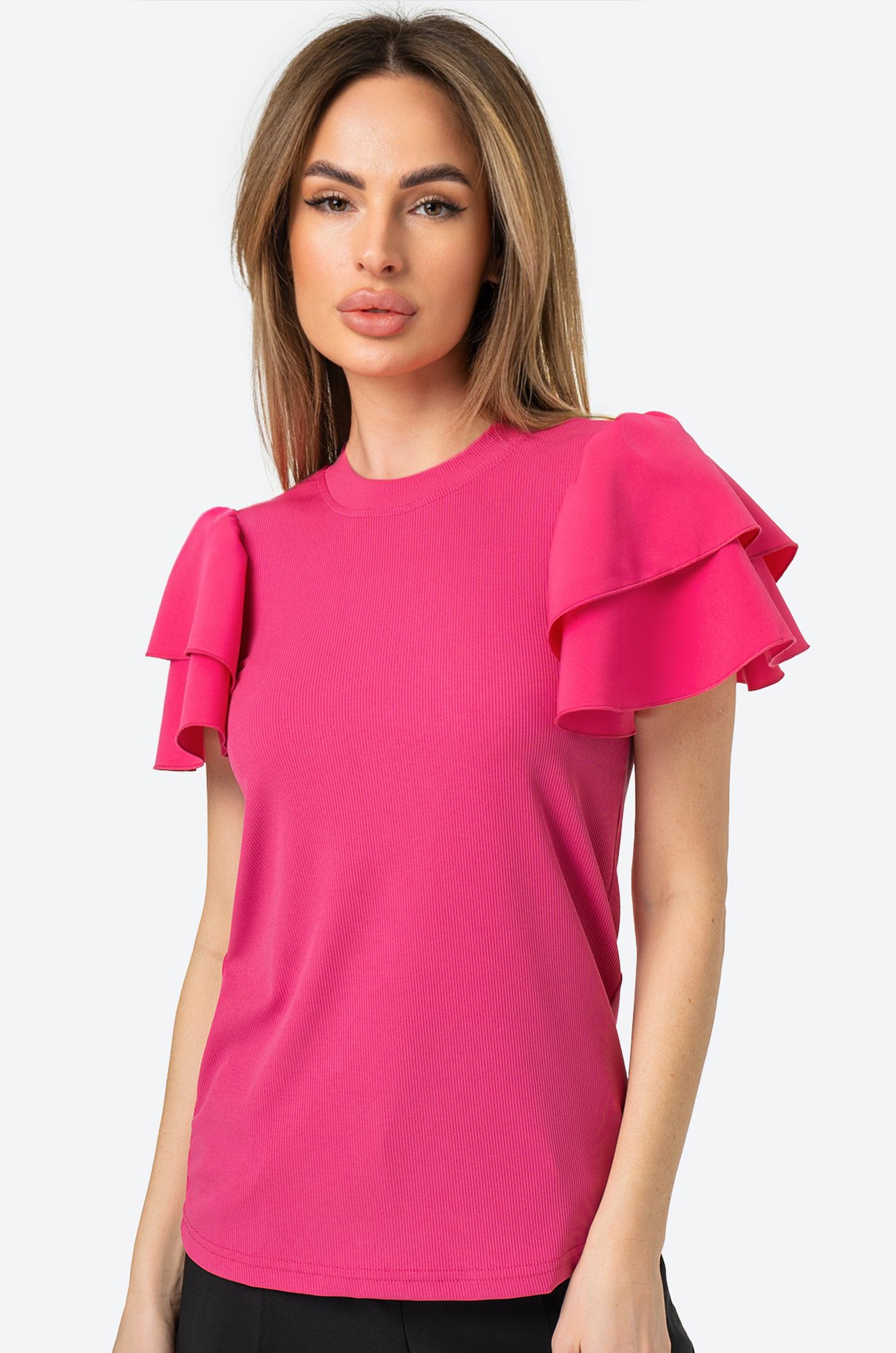 Женская нарядная блузка с коротким рукавом Happy Fox