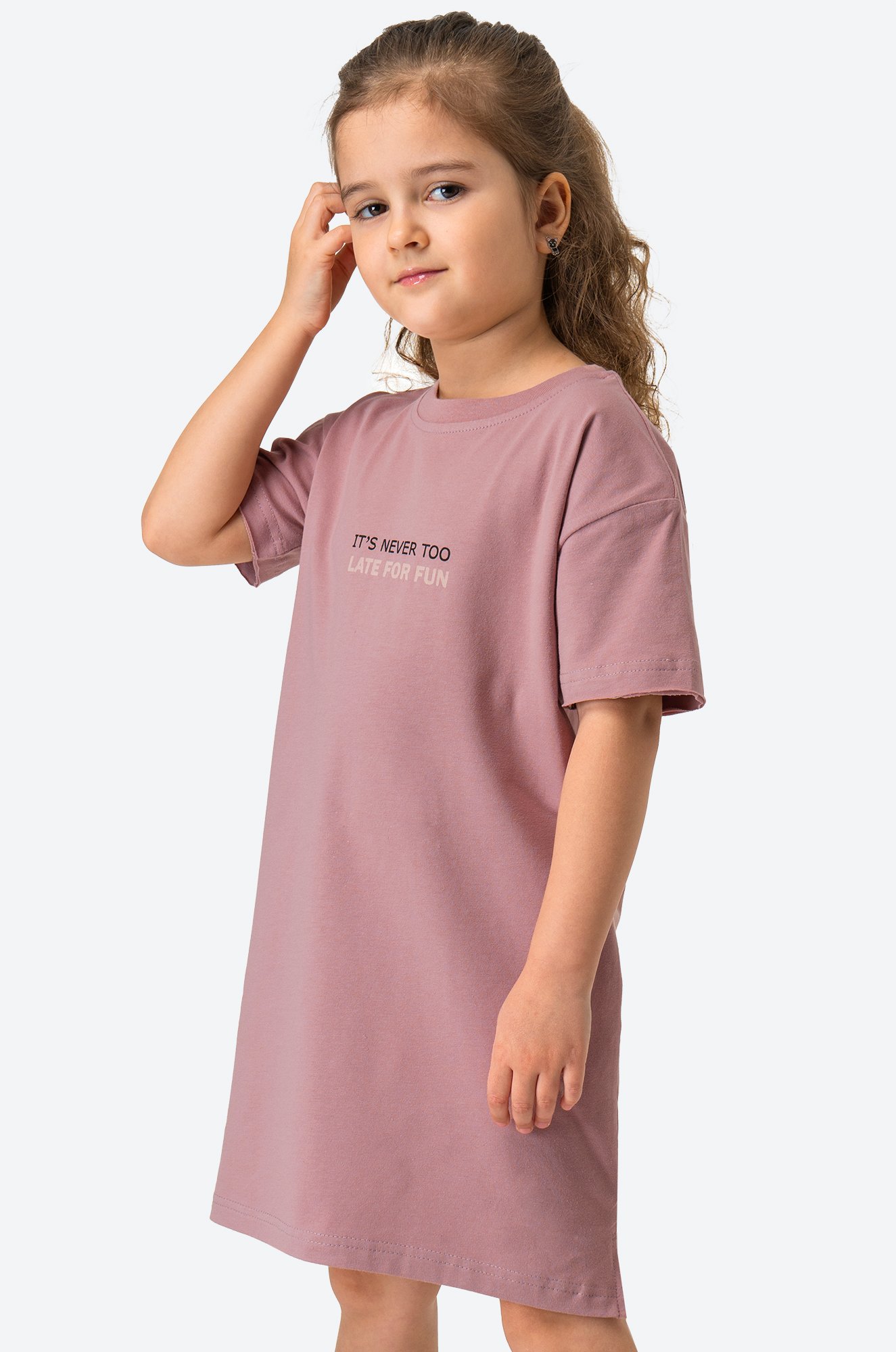 Платье-футболка для девочки Happy Fox