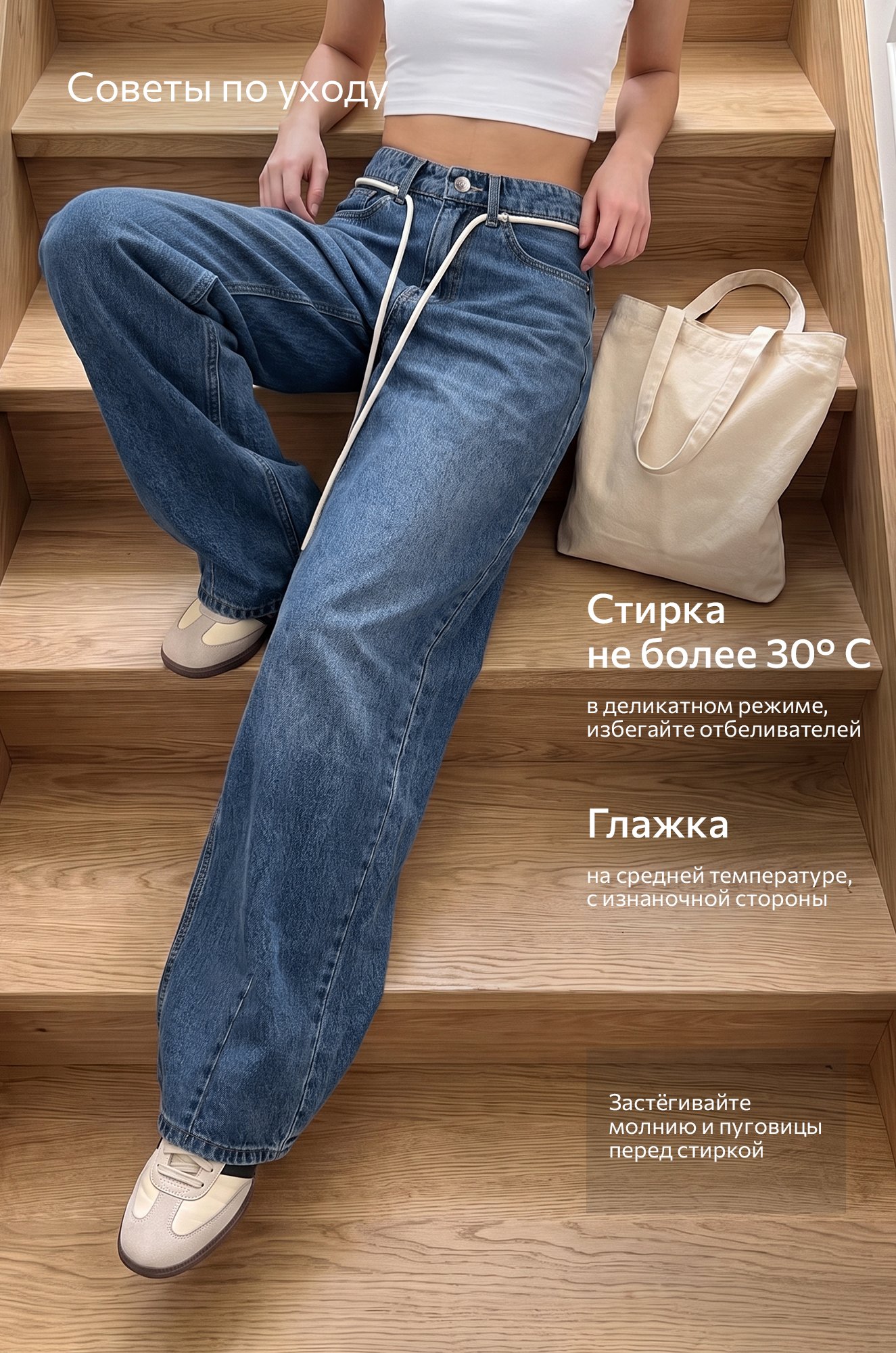 Женские широкие джинсы barrel Happyfox