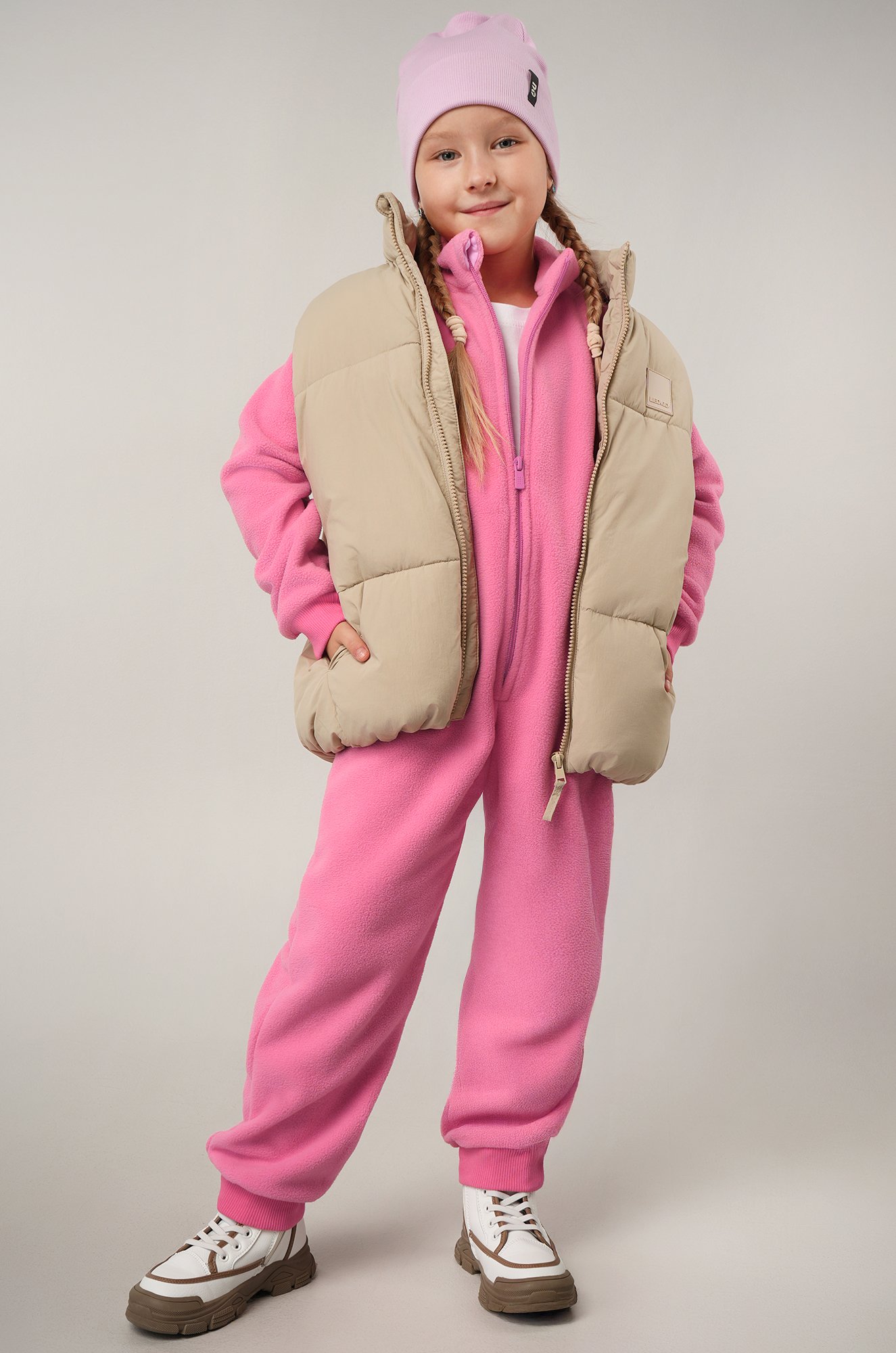 Флисовый комбинезон для девочки Happyfox