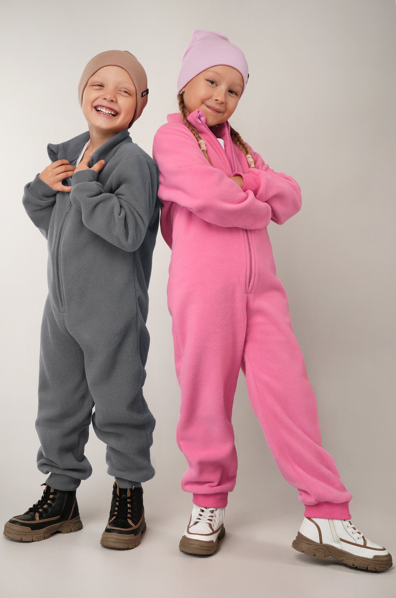 Флисовый комбинезон для девочки Happyfox