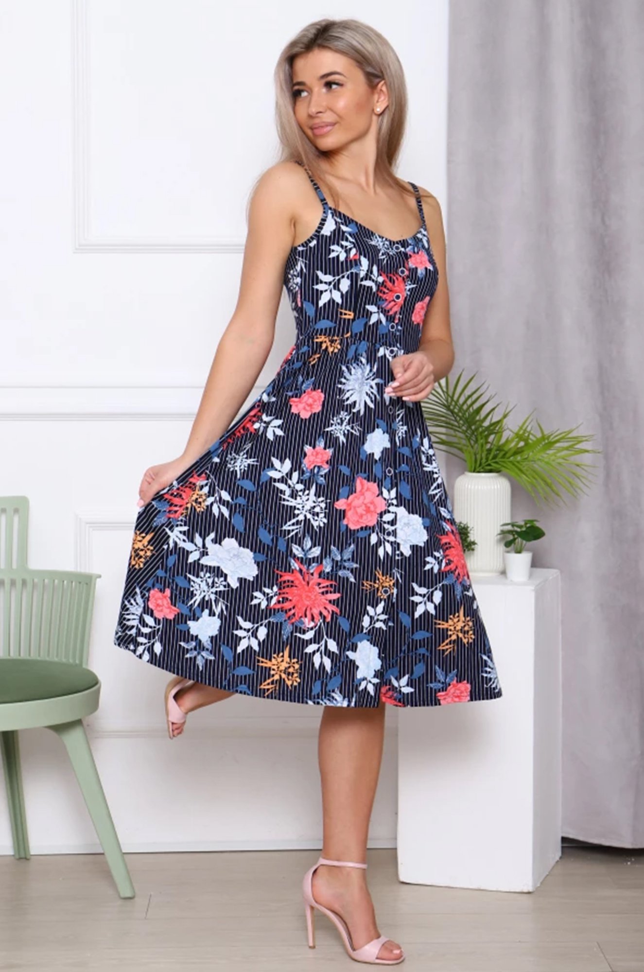 Женский летний хлопковый сарафан Каприз