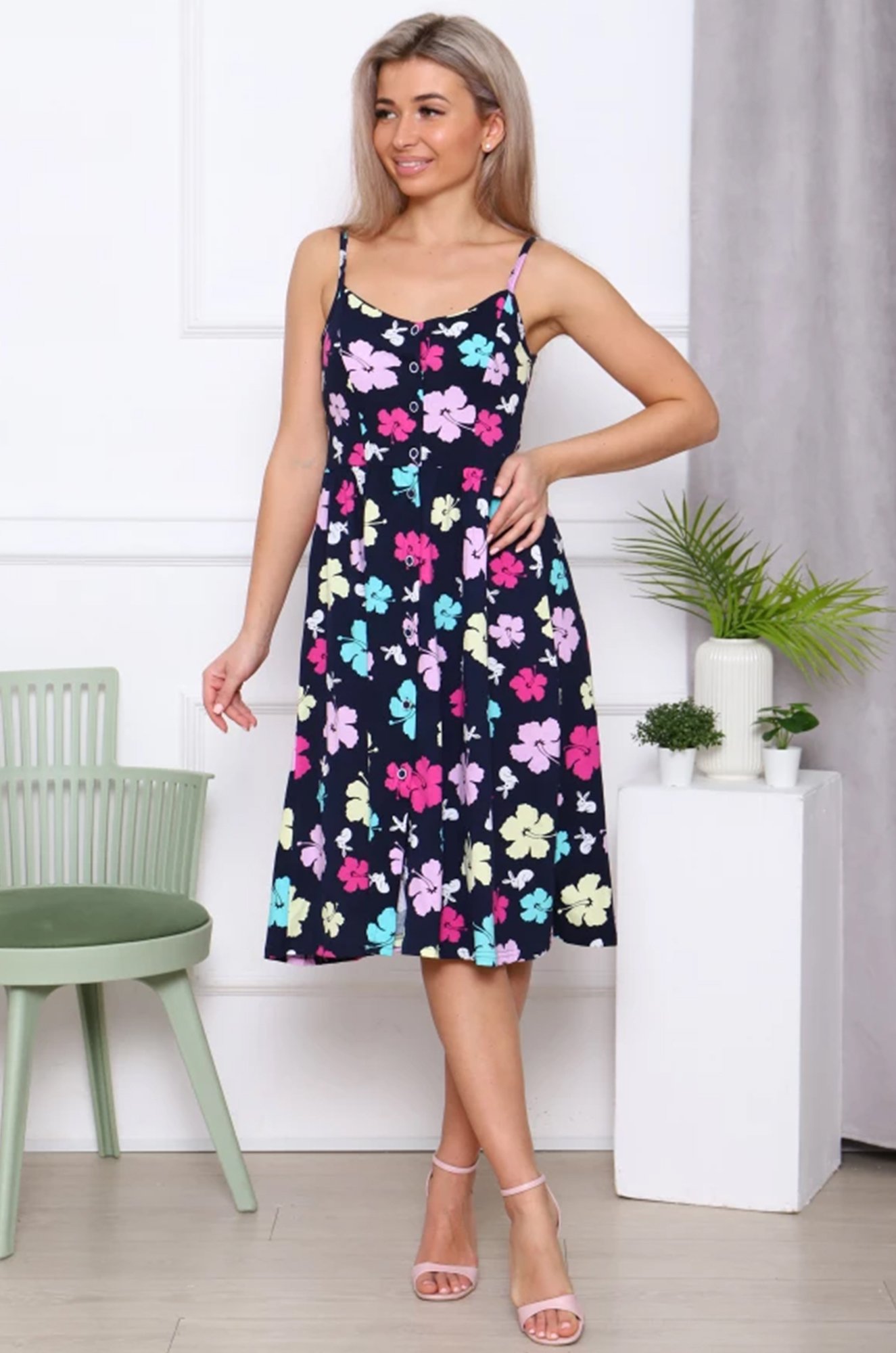 Женский летний хлопковый сарафан Каприз