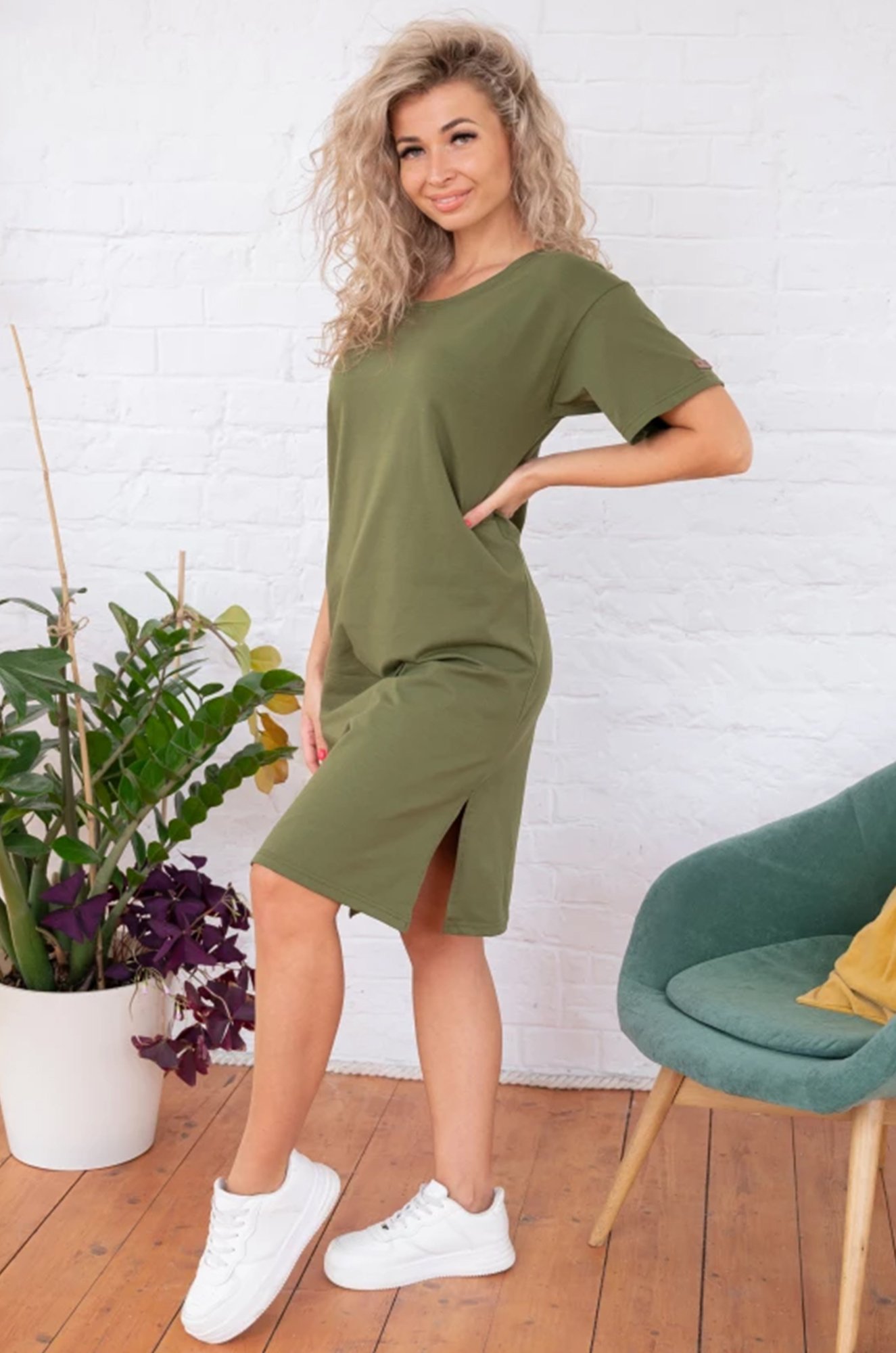 Женская хлопковая туника с лайкрой Каприз