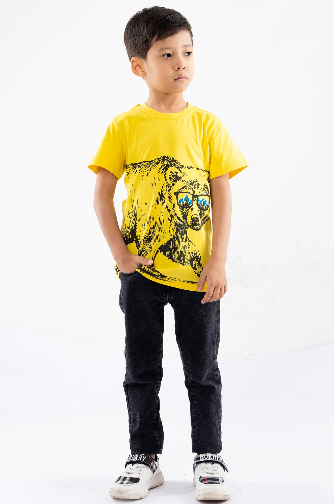 Хлопковая футболка для мальчика LE&LO