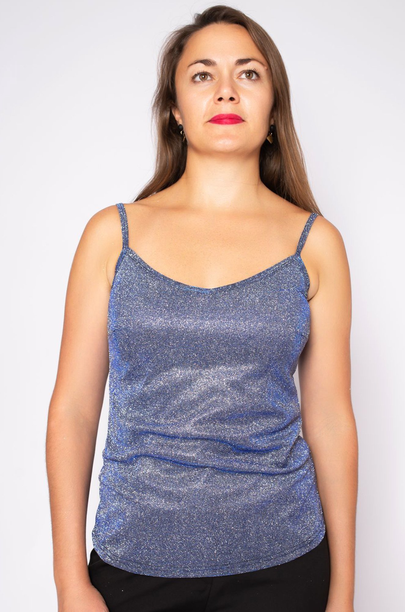 Женский вечерний топ с блестками Lets Go