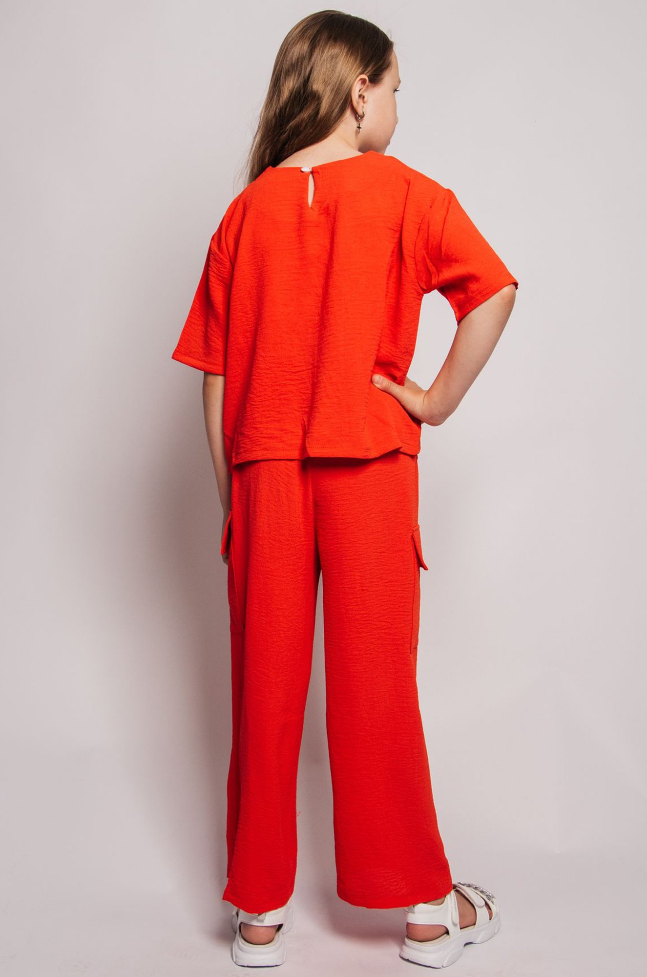 Костюм с брюками карго из ткани жатка Be Friends