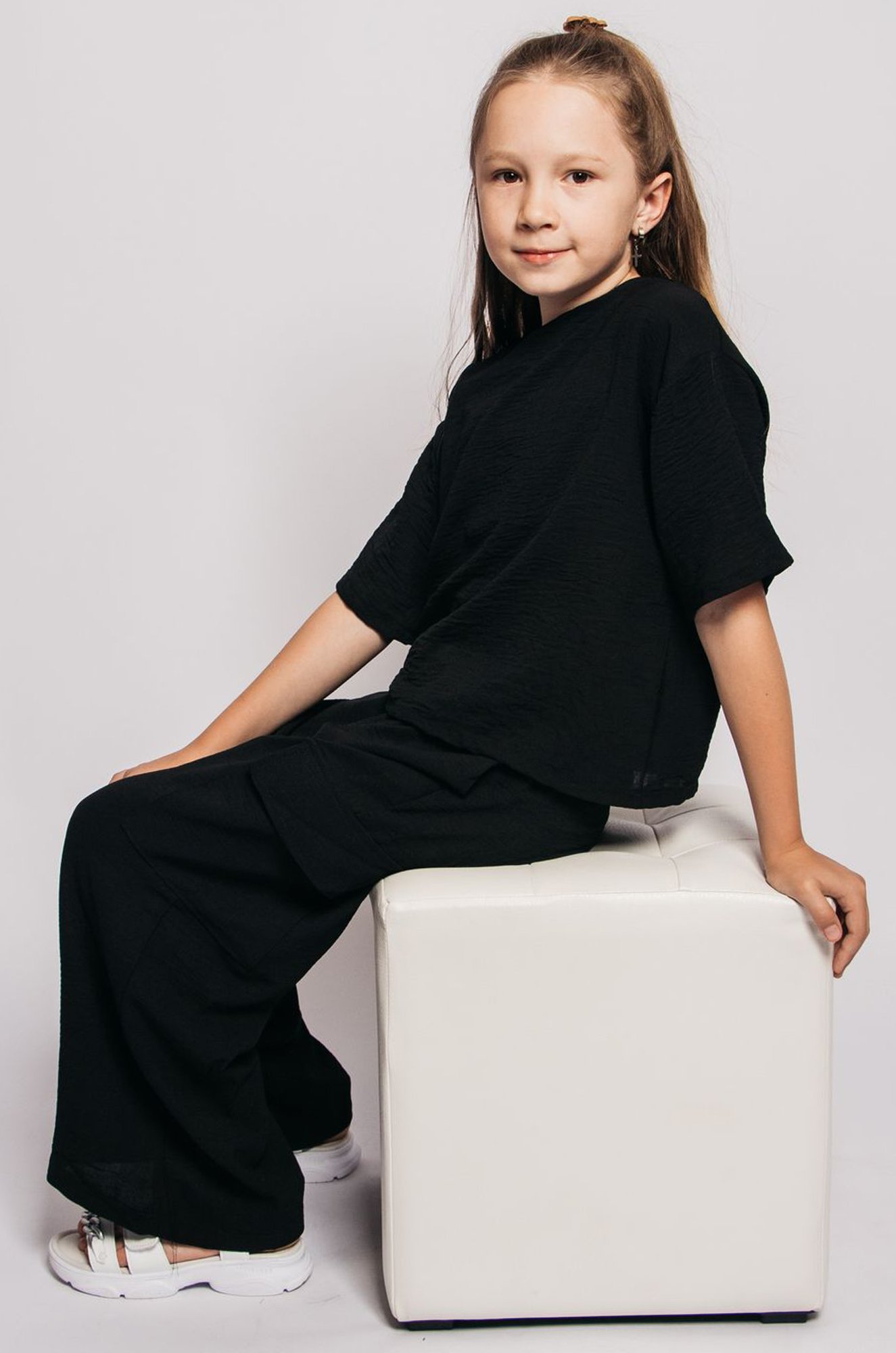 Костюм с брюками карго из ткани жатка Be Friends